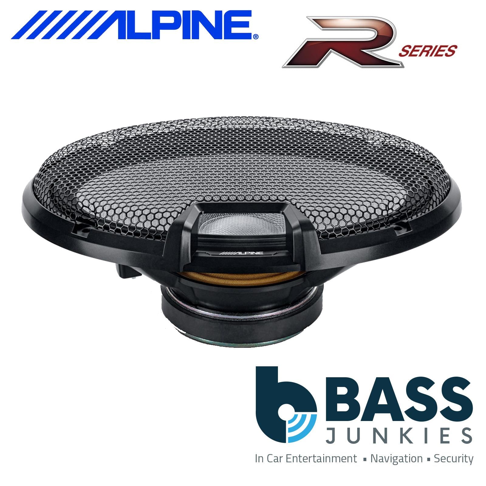 Alpine R2-S69C - 6"x9" 3-Way 600 Watts Car Van Door Shelf Speakers & Tweeters