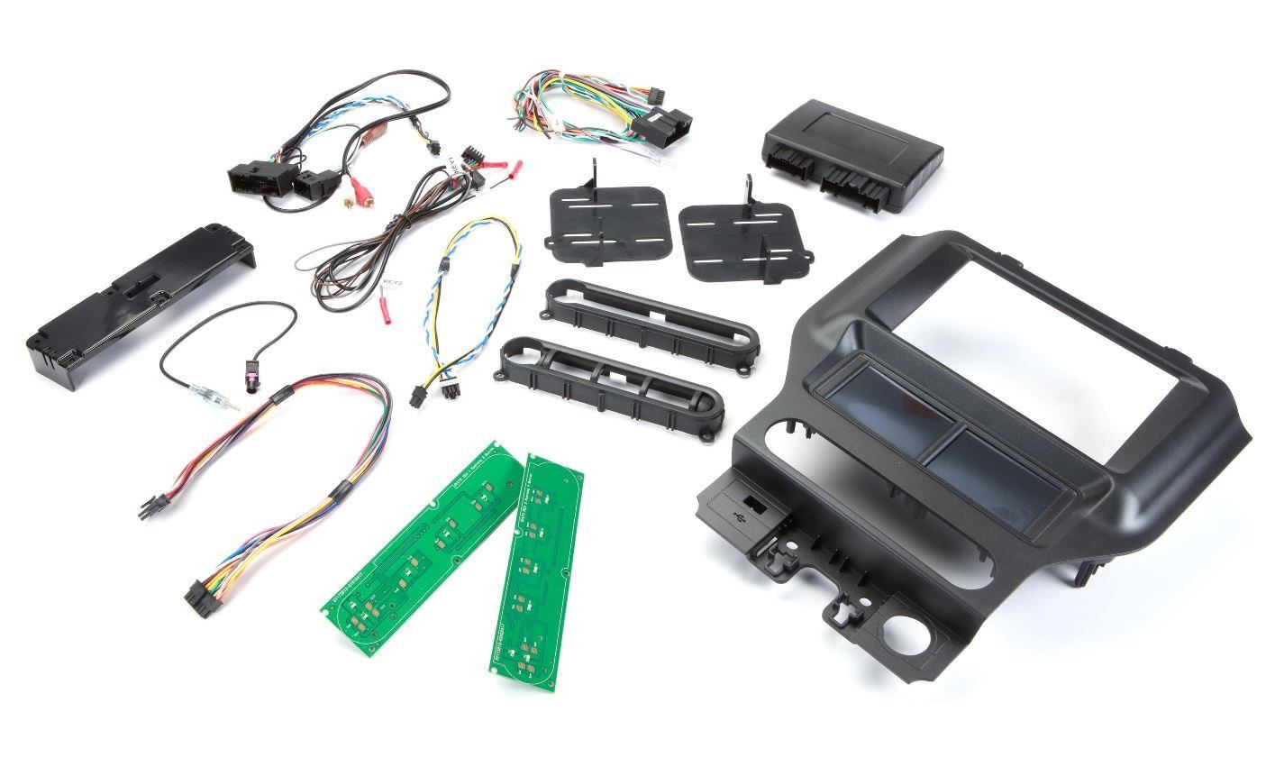 Connects2 Double Din Stereo fitting kit for Ford Mustang 2015-2021 Vehicle Specific Stereo Screen Steering Controls Fitting Kit