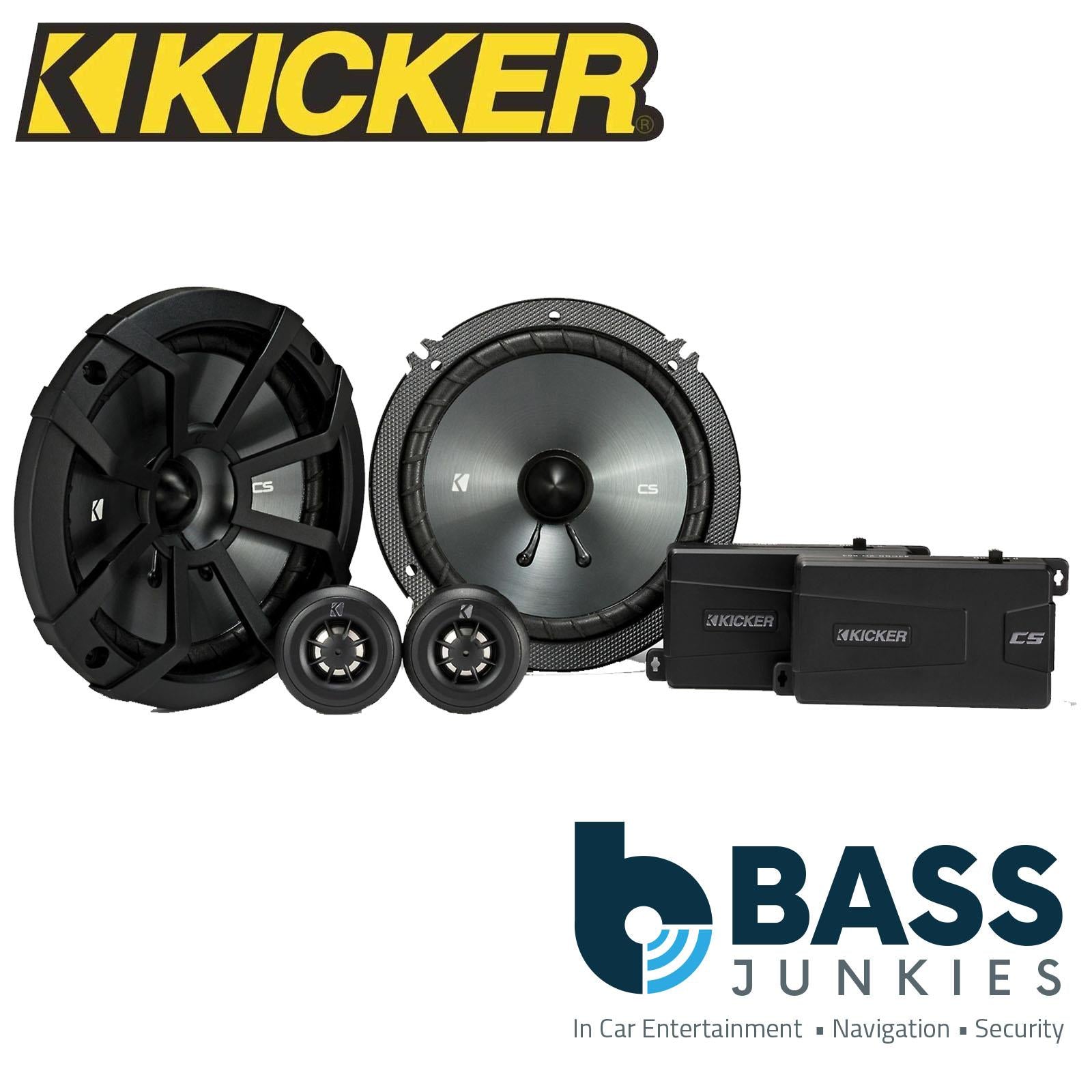 KICKER 43CSS654 6.5 Inch 300 Watts Max Power Car Audio Coaxial Speakers Pair