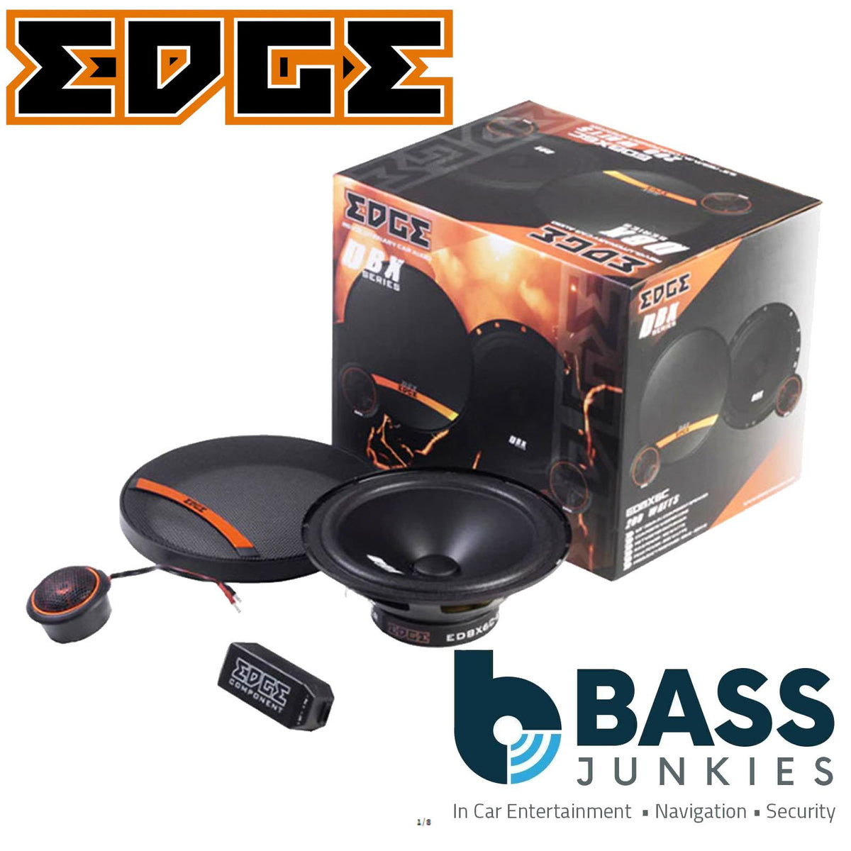 EDGE Street Series EDS6C-E4 - 440 Watts 16.5cm Car Audio Component Speaker Pair