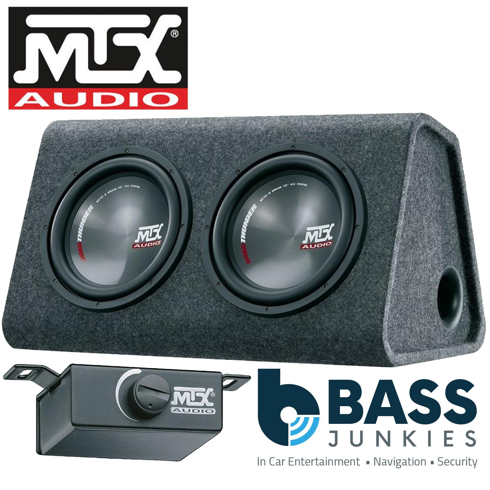 MTX RTP12X2 - 1080 Watts Road Thunder Dual 12" Powered Bass Box Enclosure