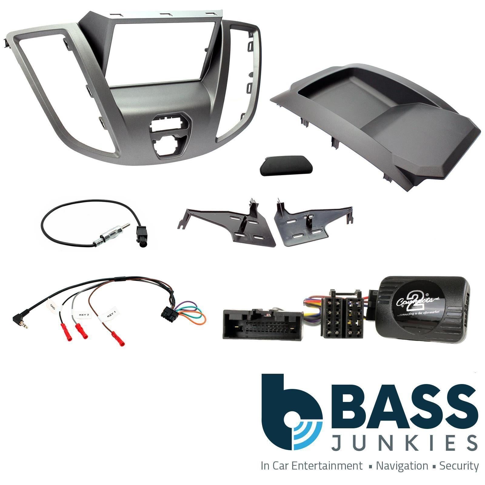 Kenwood DMX-8021DABS Ford Transit V363 2015-21 Fascia Steering Wheel Fitting Kit