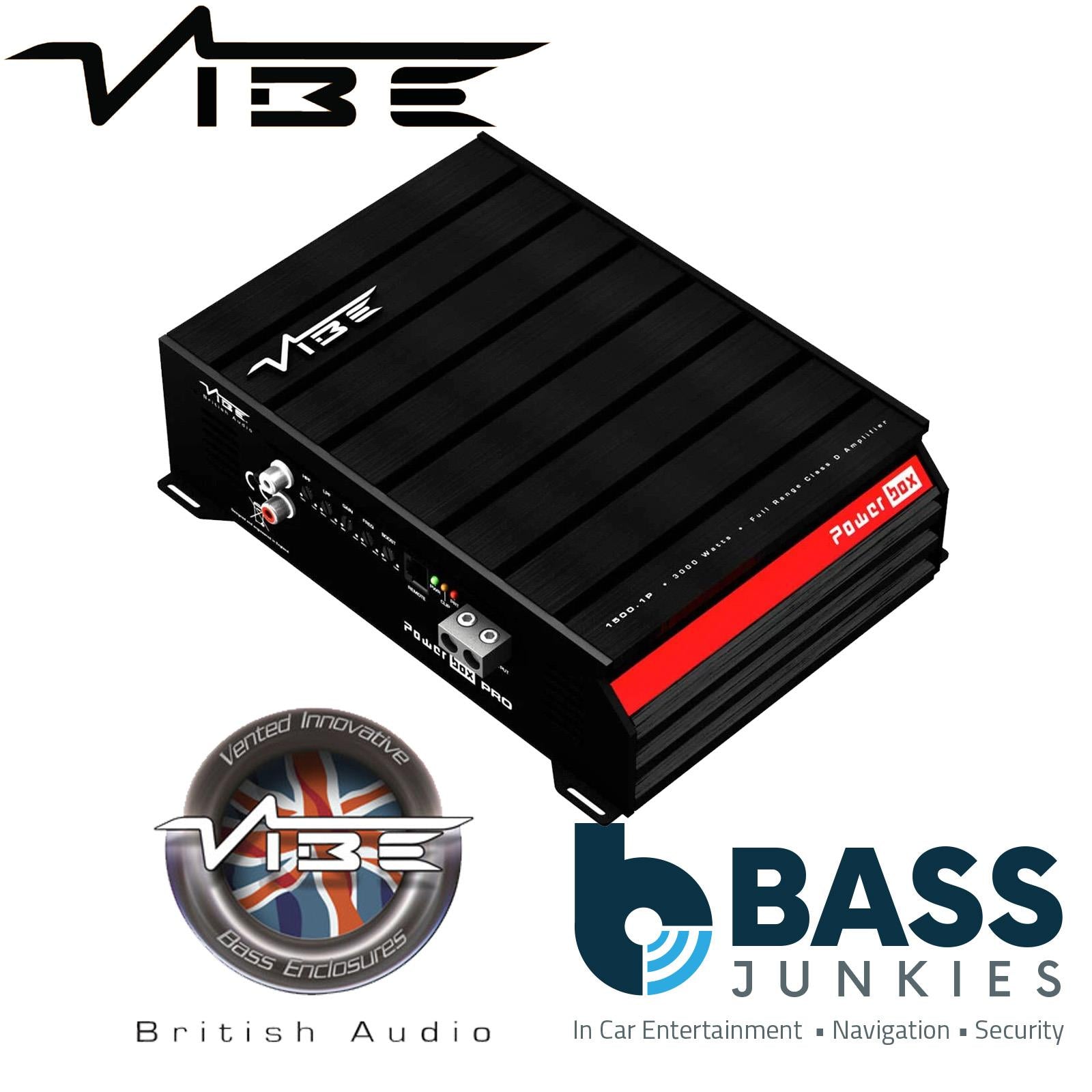 VIBE POWERBOX1500.1P-V0 - 3000 Watts Max 1500 RMS Monoblack Car Amplifier