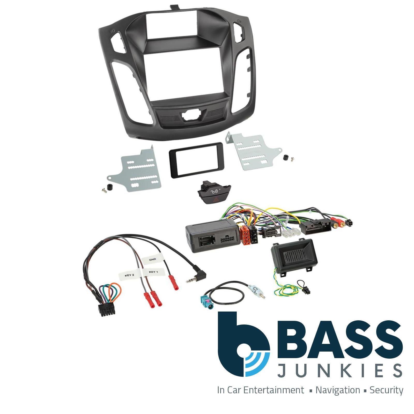 Double Din Car Radio Stereo Full Fitting Kit for Ford Focus 2011 - 2014