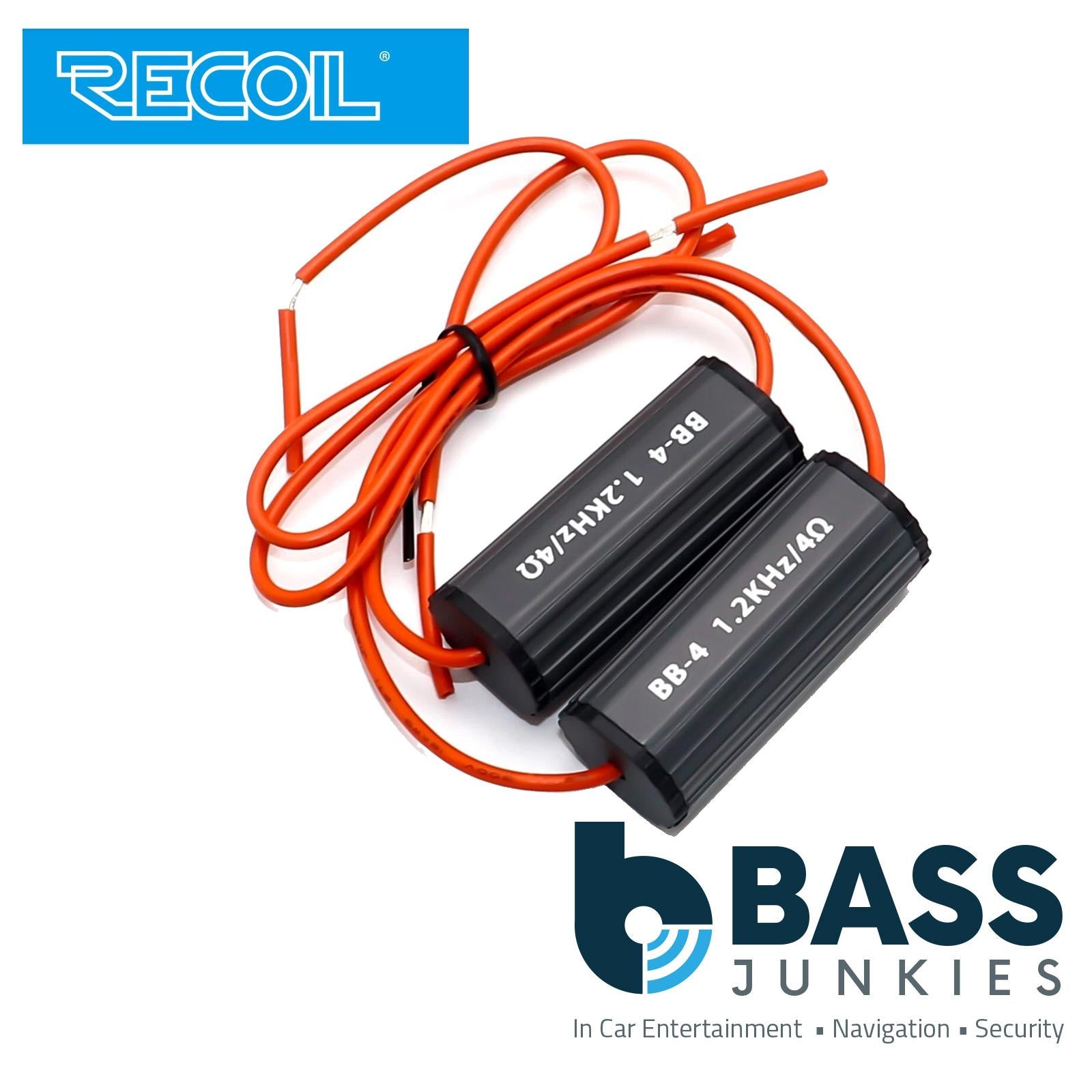 RECOIL BB-4 - 0-1.2kHz Bass Blockers Designed to Protect 4 Inch 10cm Car Speakers