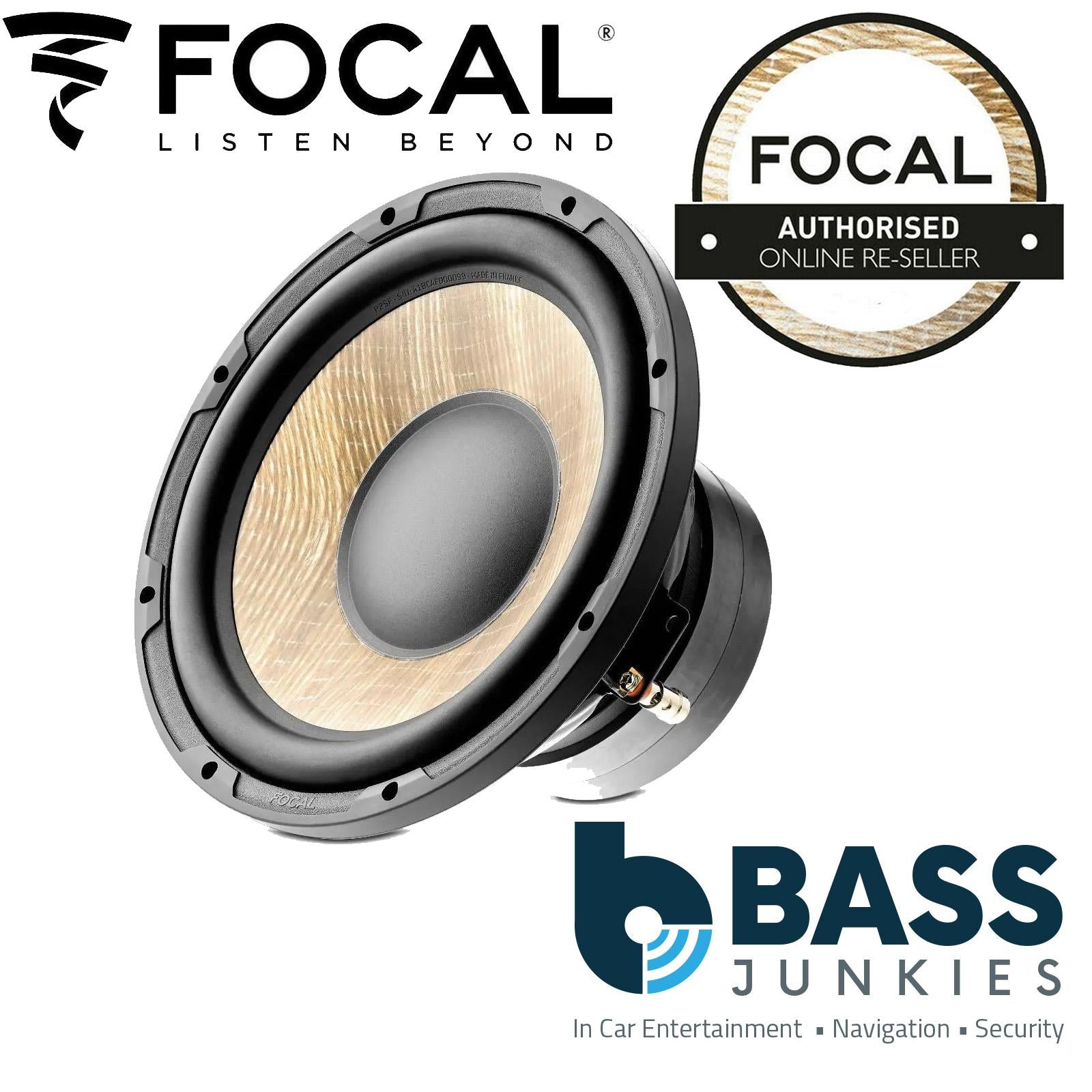 Focal P25FE - 10" 25cm 600 Watts 300 RMS 4 Ohm Flax Cone Car Sub Subwoofer