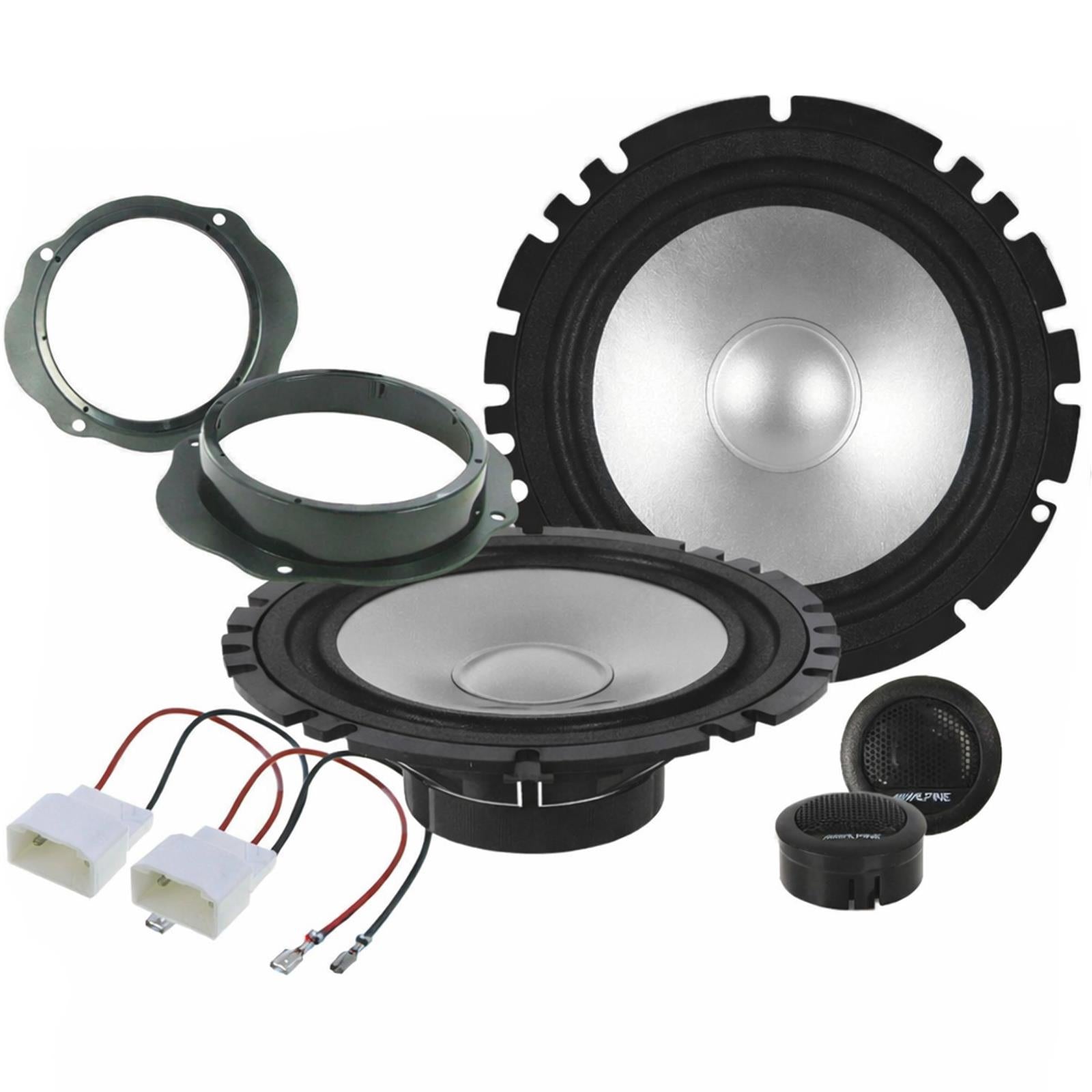 Ford Transit Custom Van 560 Watts Alpine 6.5" Front Door Car Speaker Upgrade Kit