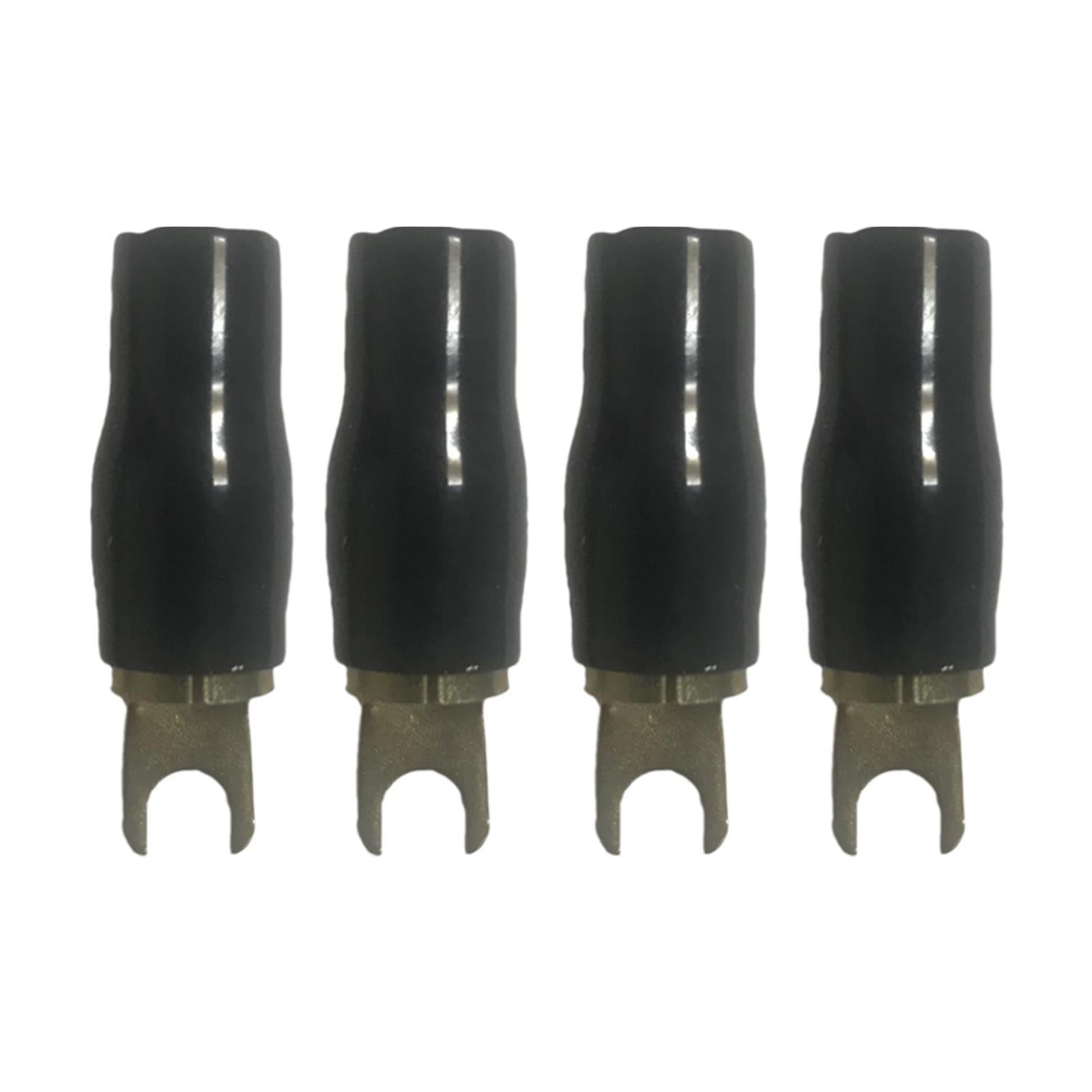 Connects2 5 Pairs 4 Gauge Spade Terminal Spade Fork Adapters for Speaker Wire