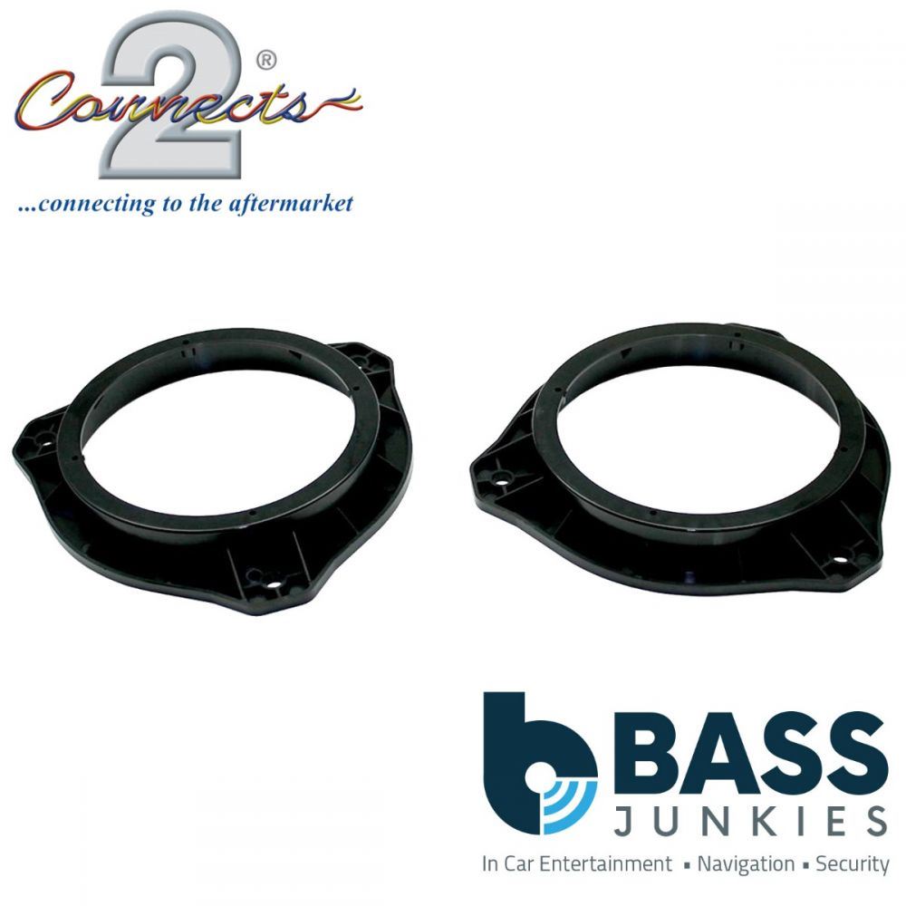 Connects2 CT25KI09 - Kia Rio 2015 Onwards 130mm 5.25" Front Door Car Speaker Adapter Brackets
