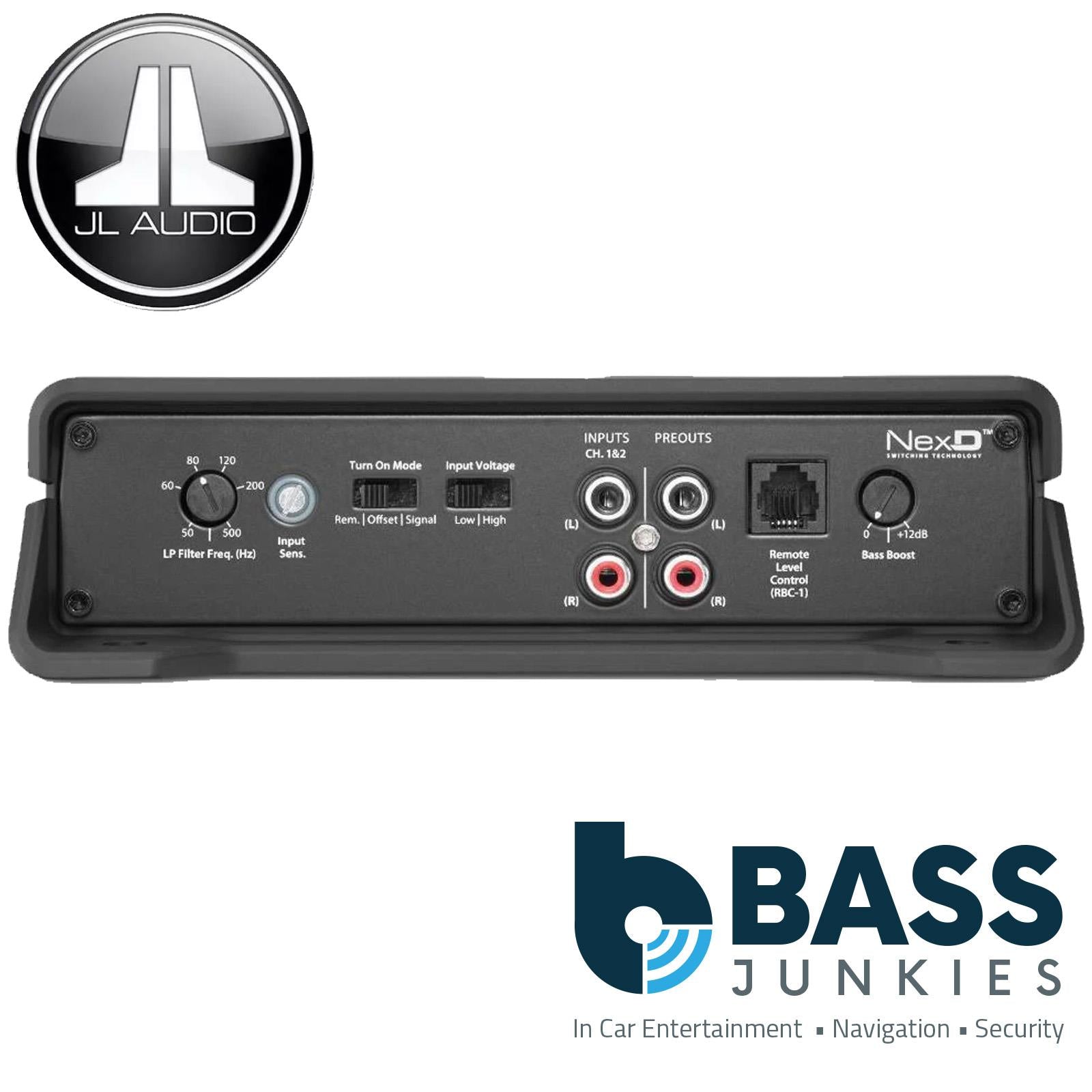 JL Audio JD1000/1 Monoblock Class D Amp – 1000W x1 @ 2Ω / 600W x1 @ 4Ω (14.4V)