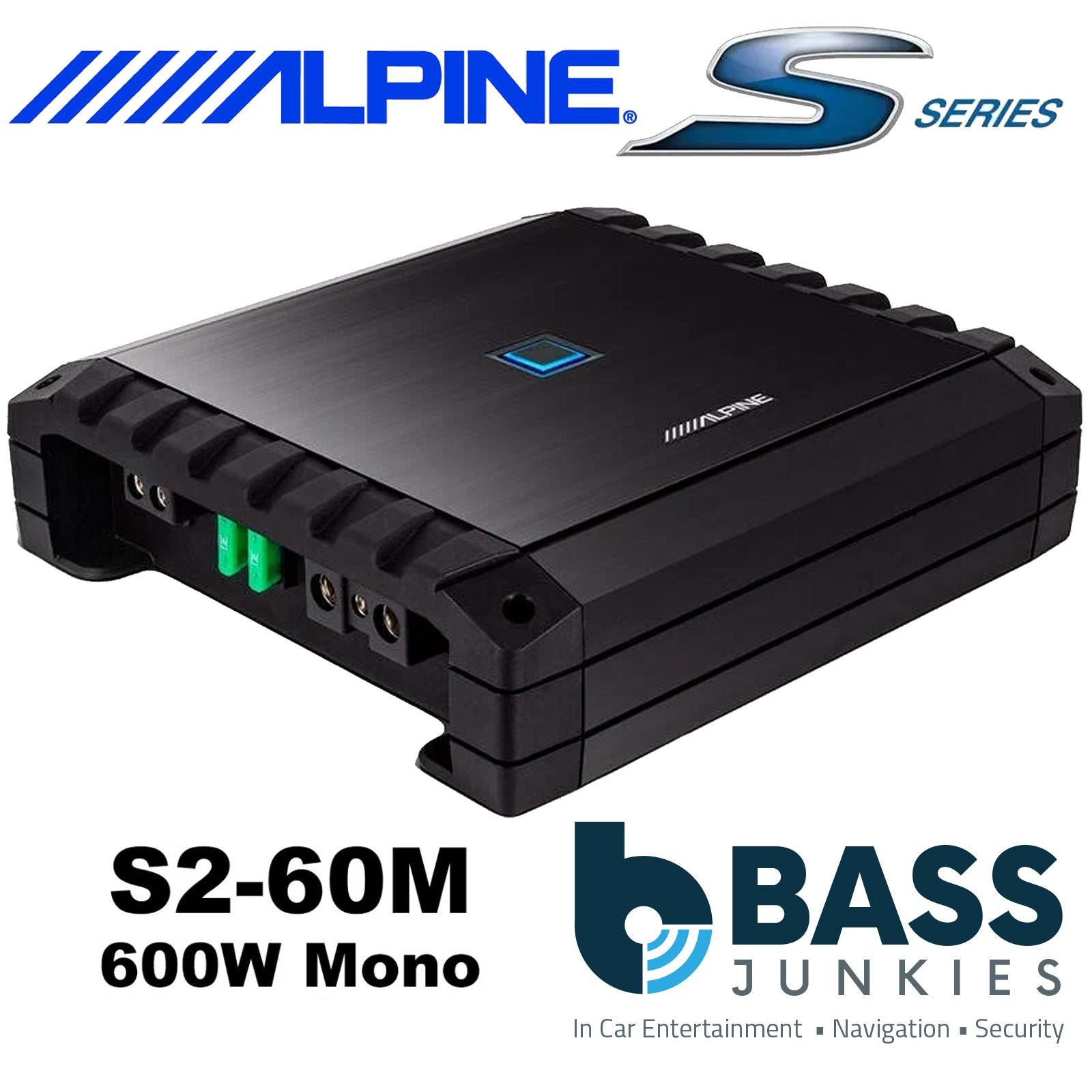 Alpine S2-A60M - S-Series  600 Watts RMS Mono Block Car Amplifier Bass Power Amp
