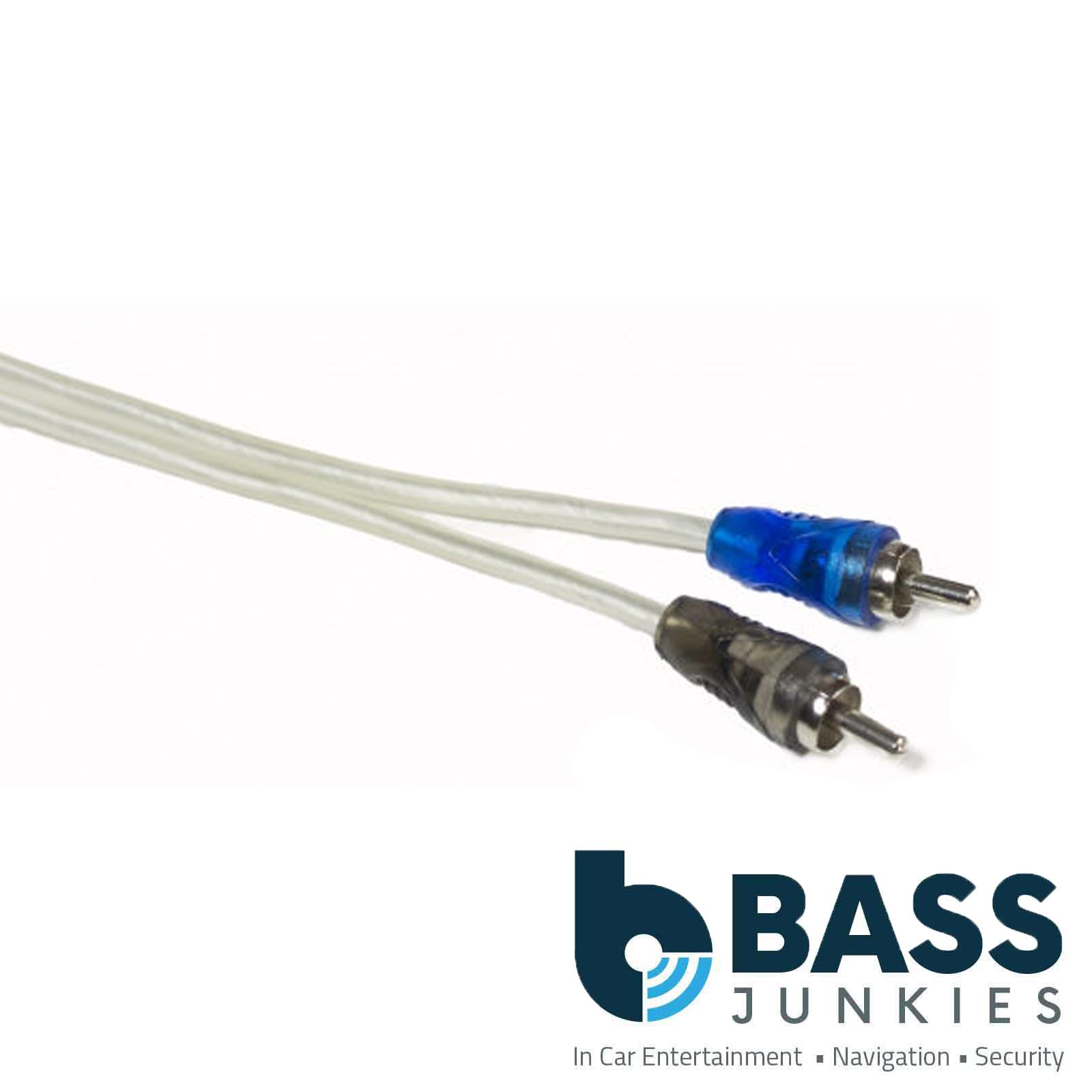 SSPRCA1.5 1.5ft RCA Cable Paired Male to Male – Chrome Plated Coaxial Lead
