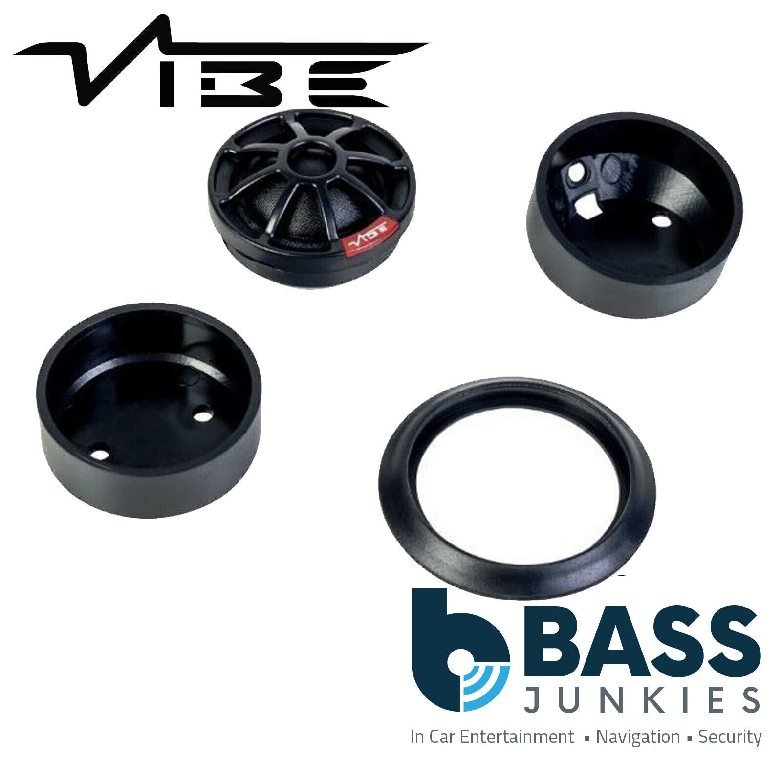 Vibe Slick 1 150 Watts Silk Dome Car Speaker Tweeters (Pair)