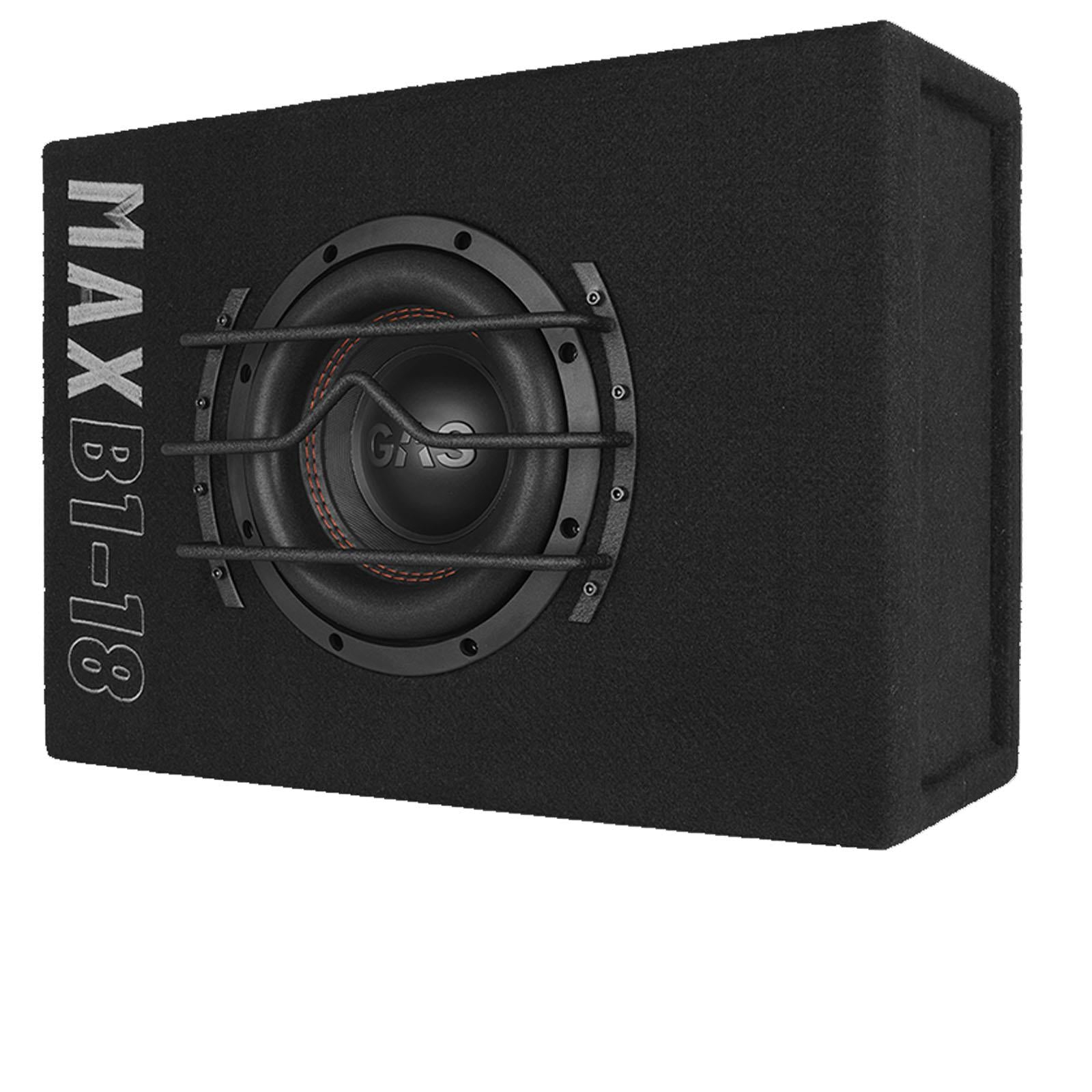 Gas MAX B1-18 - 1000 Watts 8 Inch 20cm Vented Enclosure Car Subwoofer