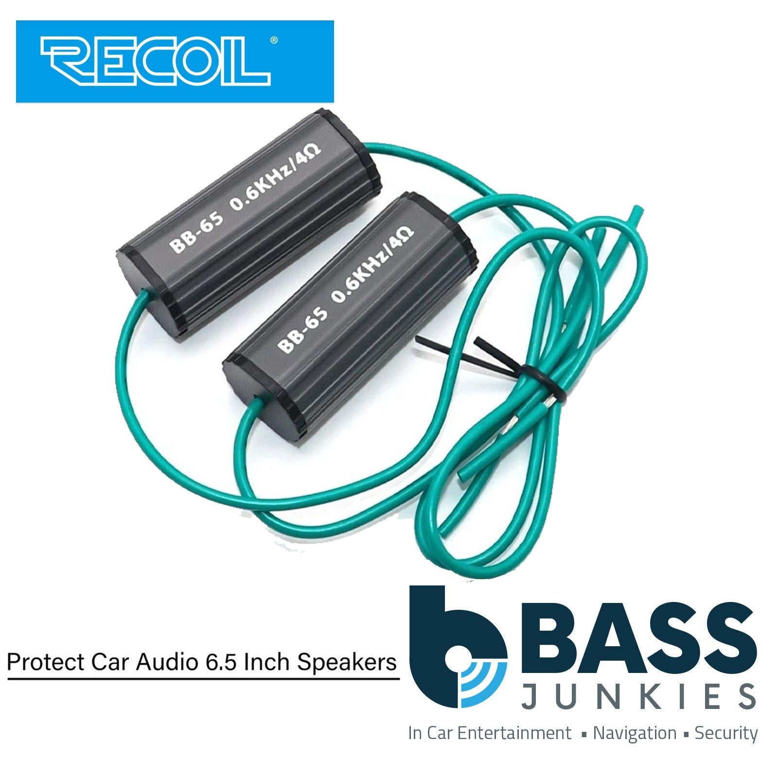 RECOIL BB-65 - 0-600Hz Bass Blockers to Protect 6.5 Inch 17cm Car Speakers