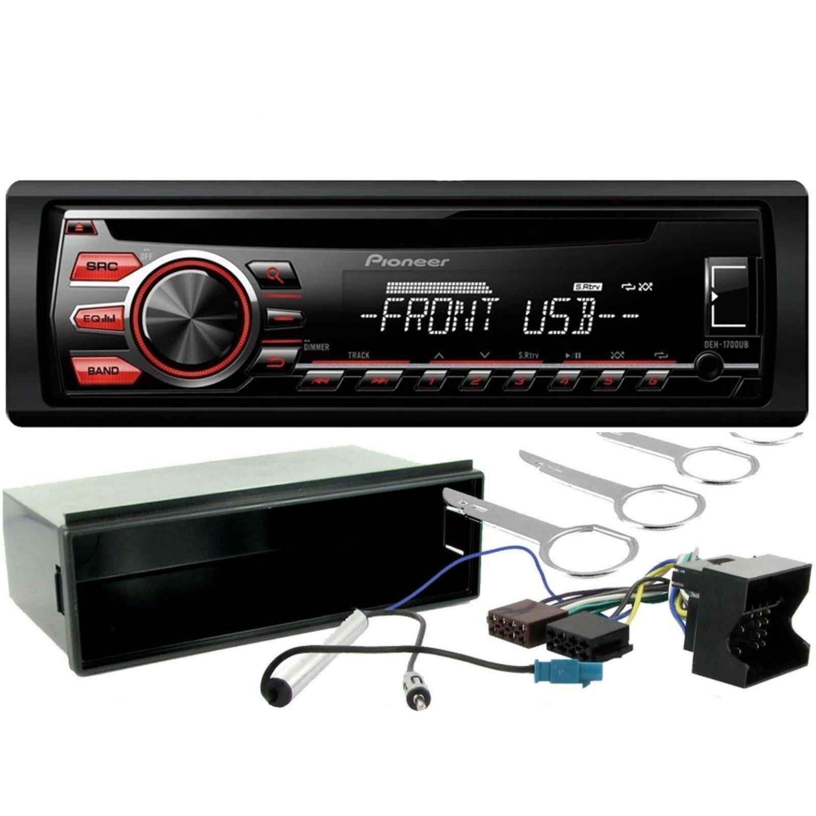 Volkswagen Polo MKIII 1999-02 Pioneer CD MP3 AUX USB Stereo Player & Fitting Kit