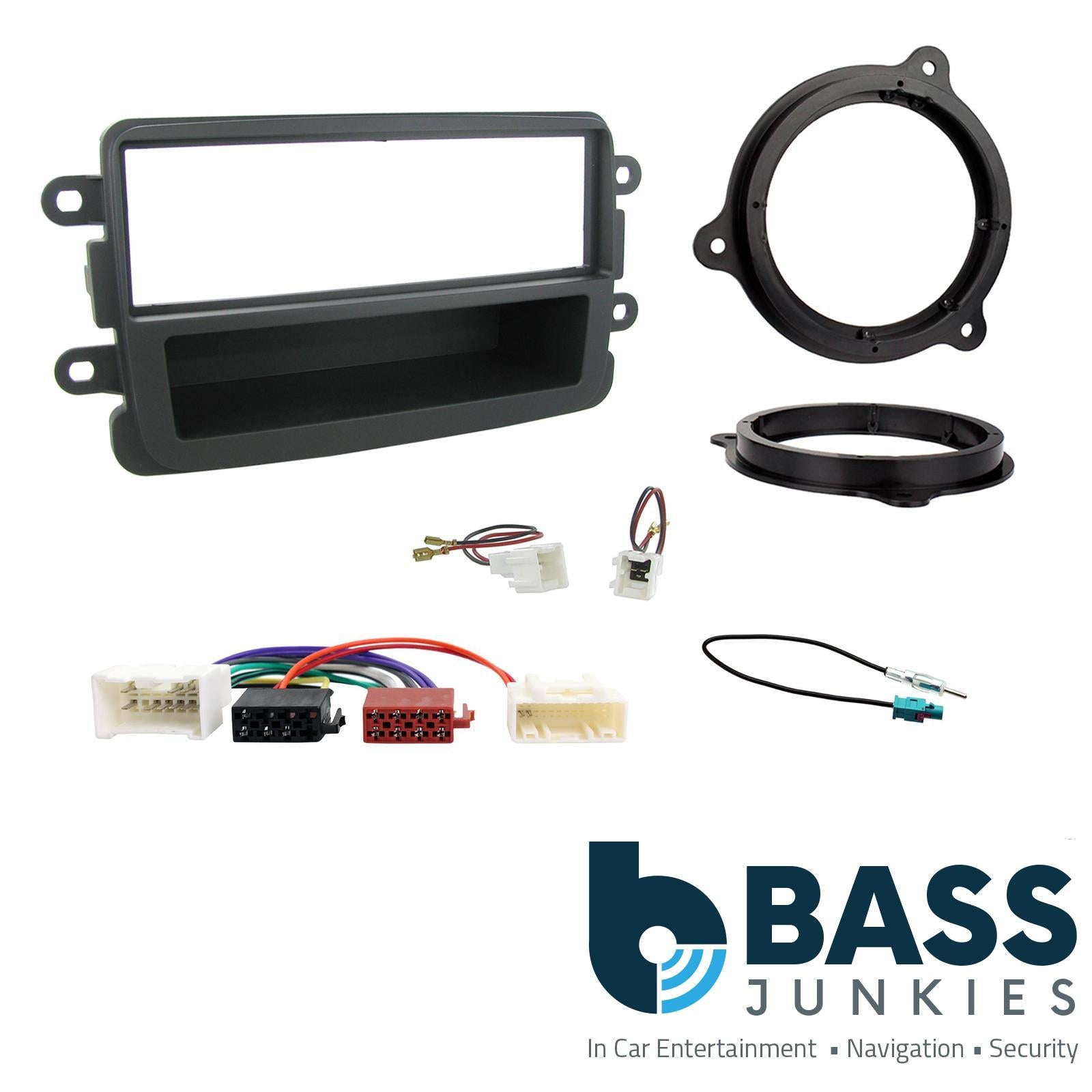 Connects 2 CTKDC02 - Dacia Sandero 2012 - 2016 Single Din Facia & Speaker Adaptors & Fitting Installation Kit