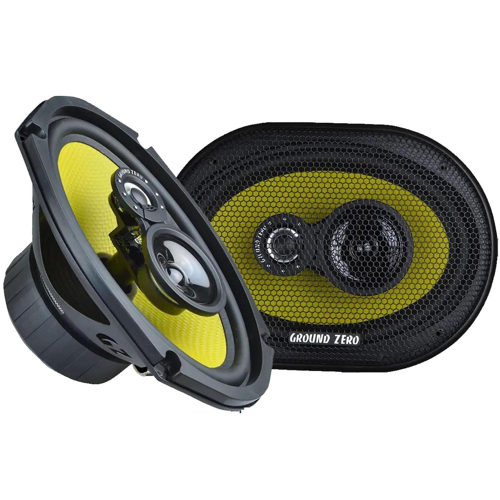 Ground Zero GZTF 69X - Titanium Series 380 Watts 6"x9" Inch 3-way Car Speakers