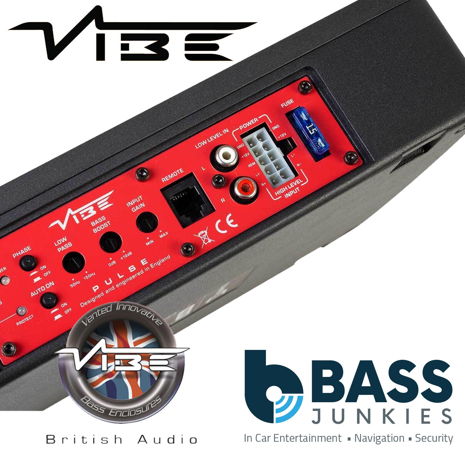 VIBE Pulse PULSEC8A-V0 240 Watts Ultra Slim Amplified Underseat Car Subwoofer