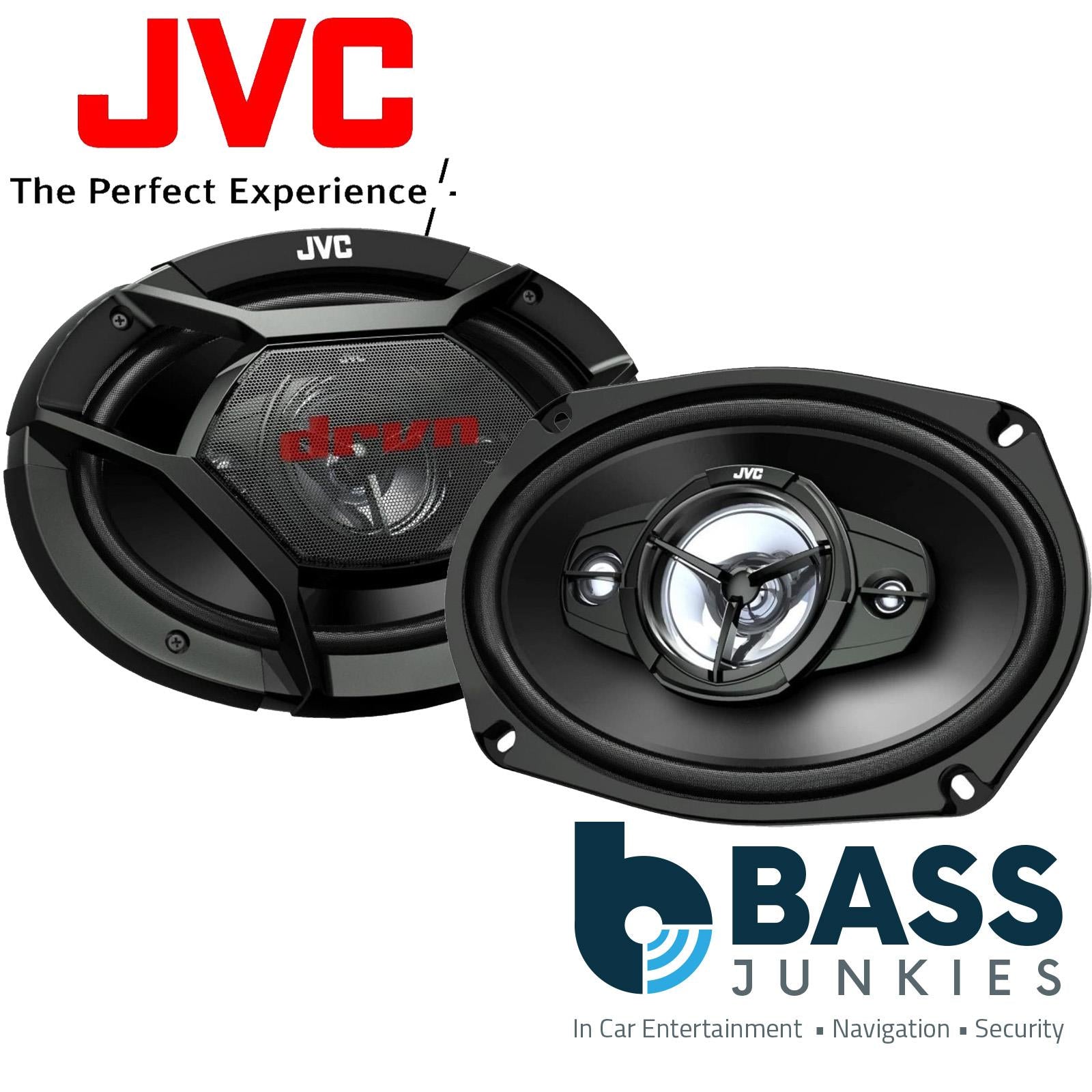 JVC CS-DR6930 3-Way 1000 Watts a Pair 6x9" Rear Parcel Shelf Car Van Speakers