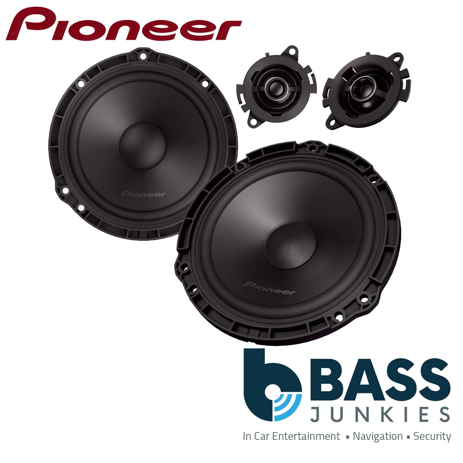 Pioneer 700 Watts 6.5" Component Front Door Car Speakers for Citroen Berlingo III 2015-18