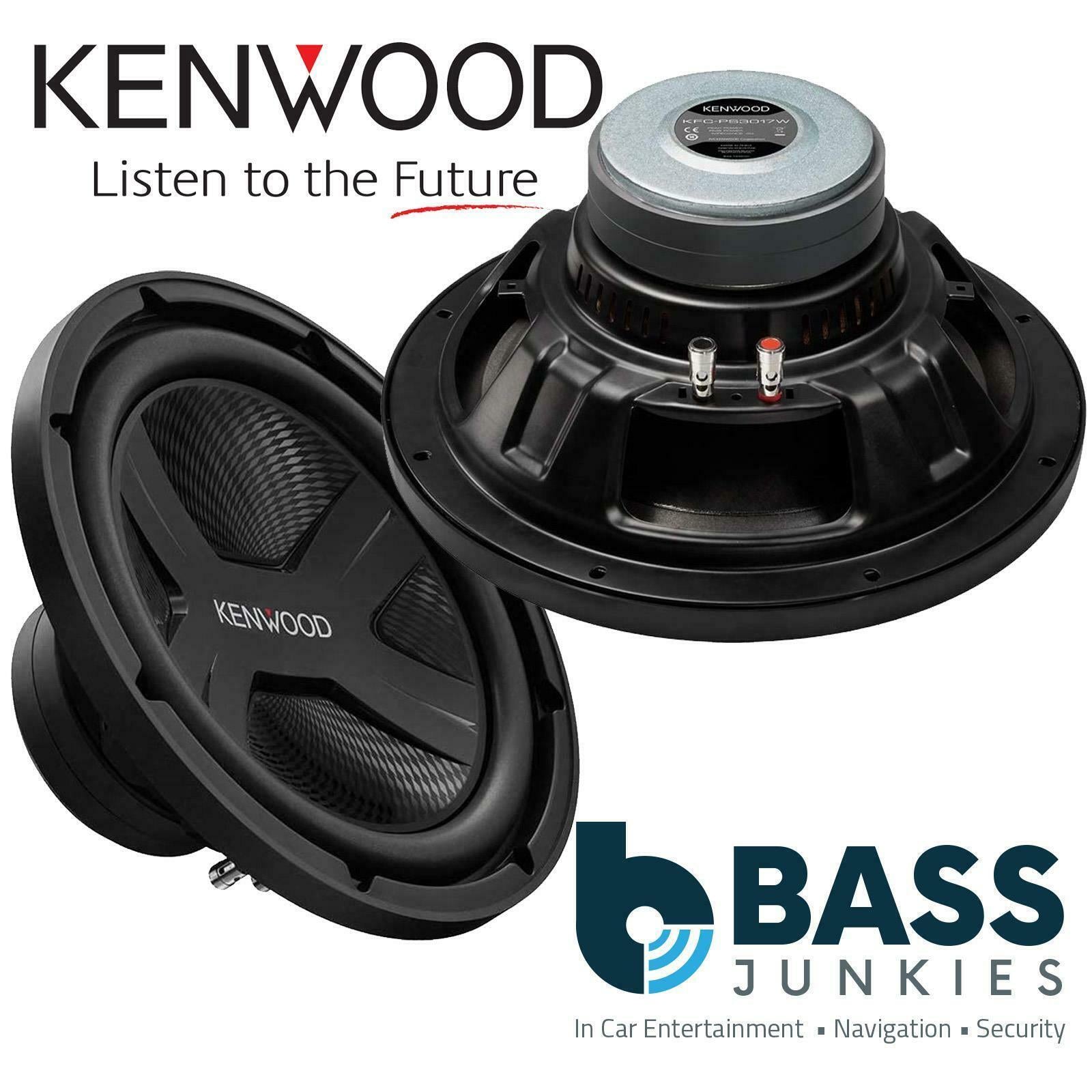 Kenwood KFC-PS2517W 10" Inch 25cm 1300 WATTS Single Voice Car Sub Bass Subwoofer