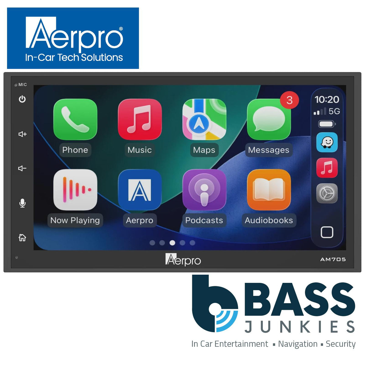Aerpro 6.8" Screen BT Wireless CarPlay & Android USB fits Audi TT MK2 8J 2006-2014