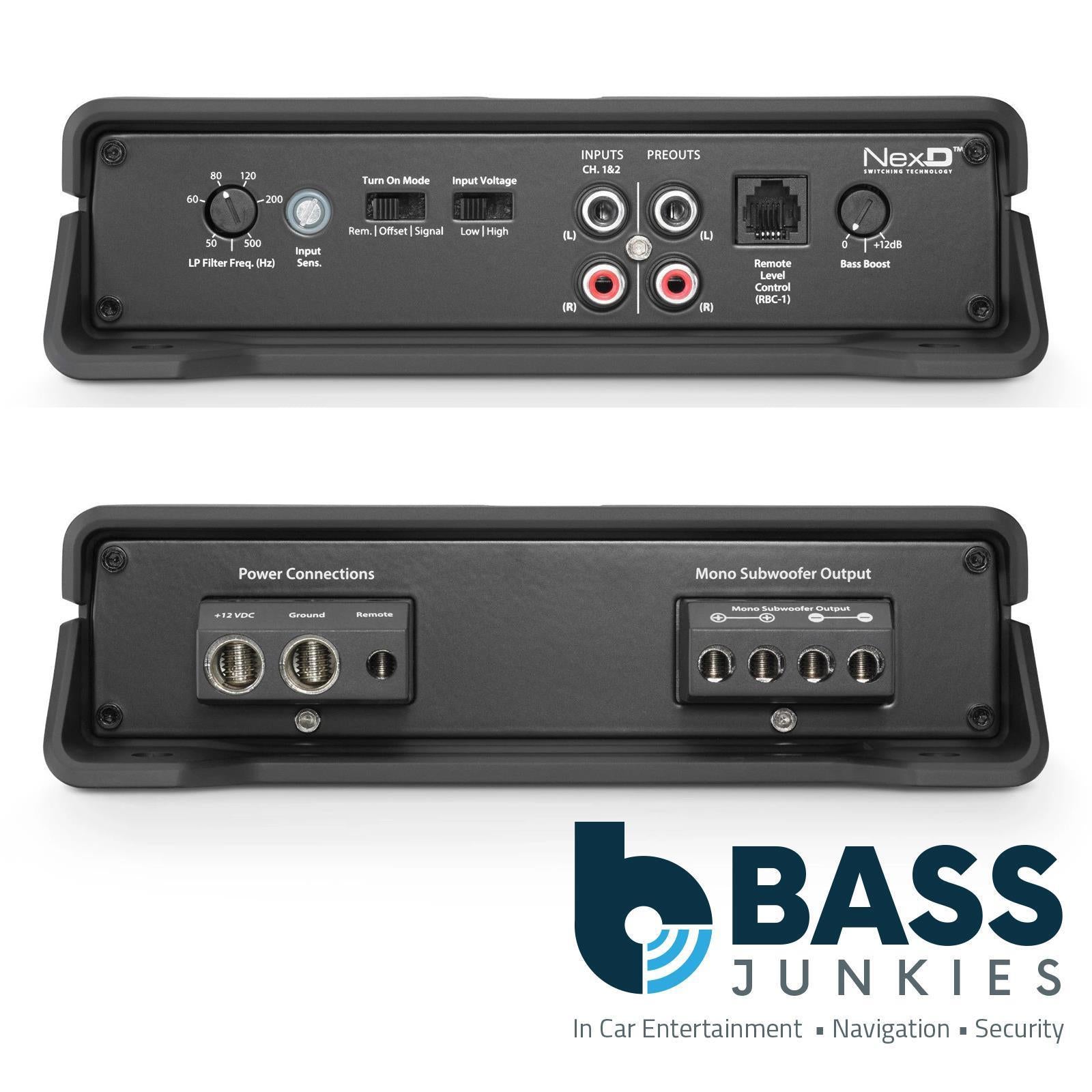 JL Audio CP212-W0v3 - Dual 12" 600 Watts Sub Box JX500.1 Amplifier & Car Amp Kit