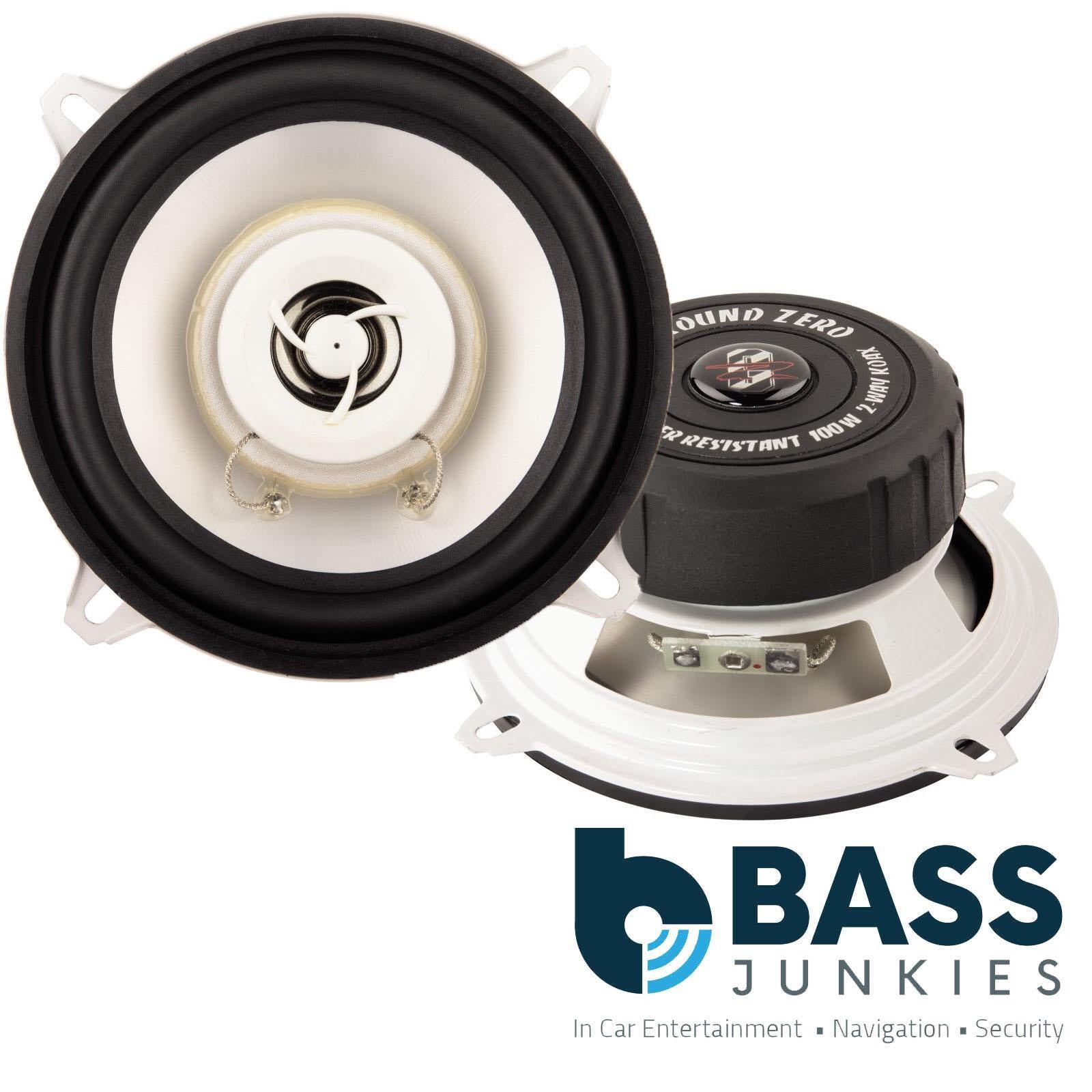 Ground Zero GZRM 130 2-Way Marine Boat 13 cm 5.25" 100 Watts Coaxial Speakers