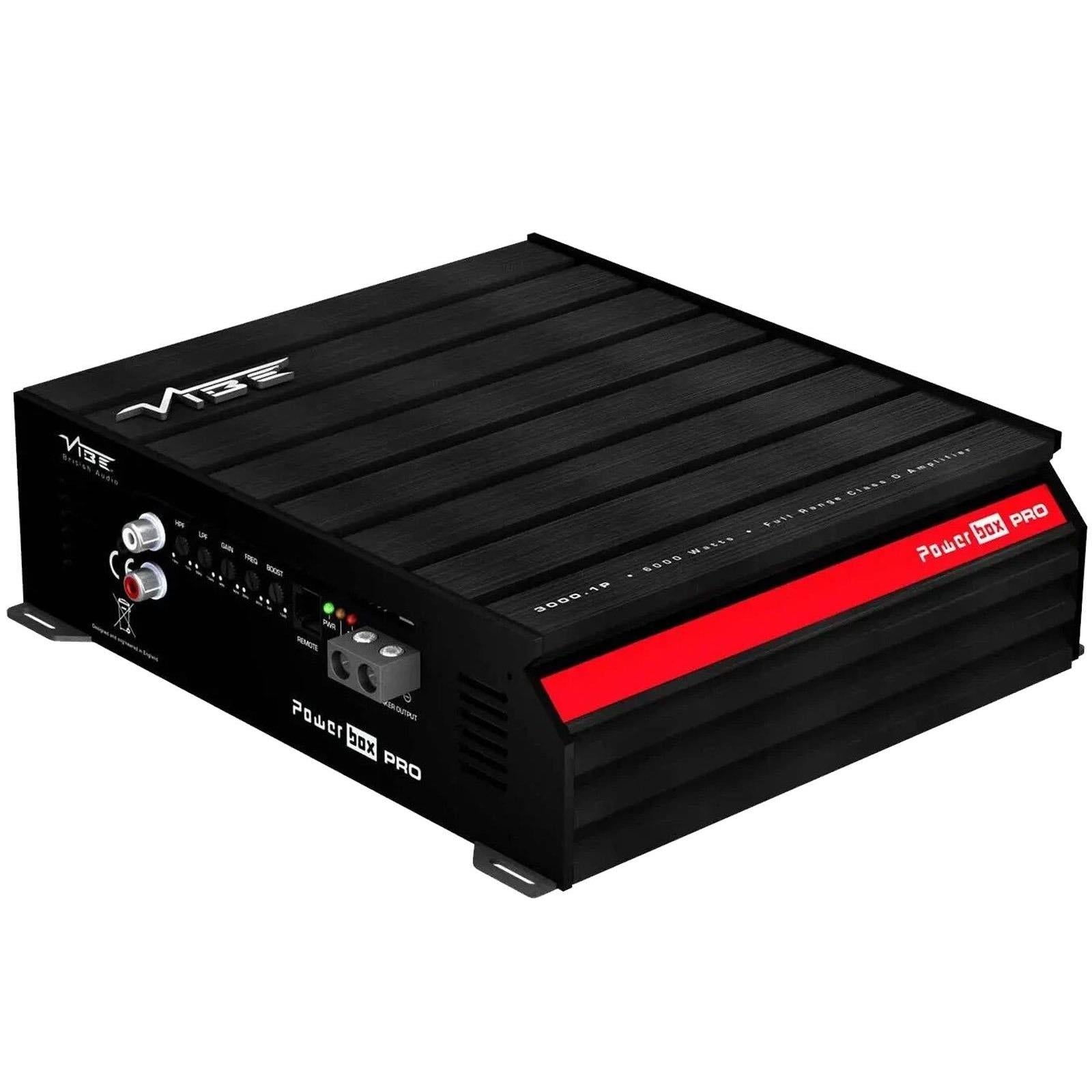 Vibe POWERBOX3000.1P-V0 Mono Class D Car Amplifier 3300W 1 Ohm 6600W Max Power