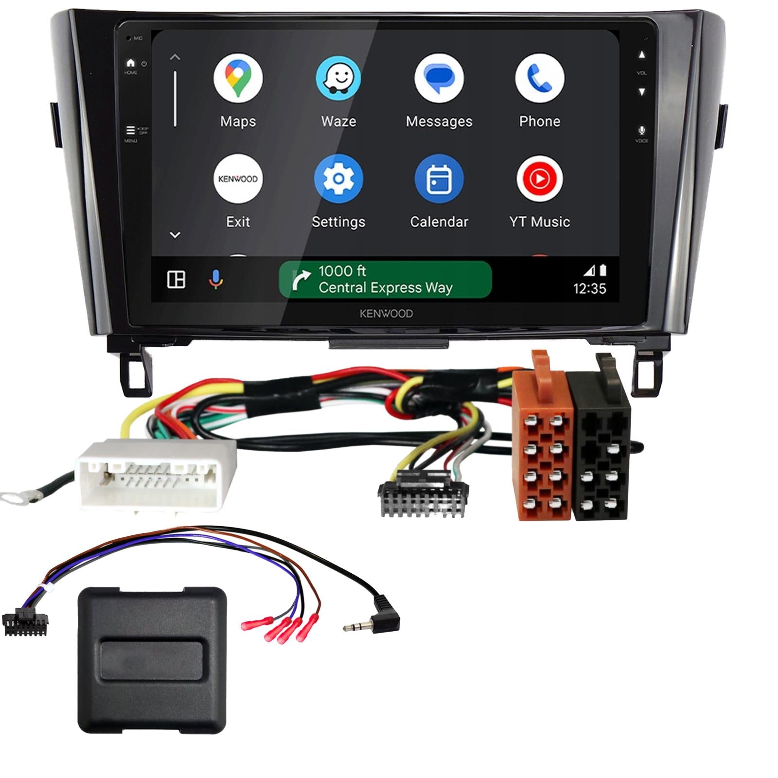 Kenwood 9" CarPlay Android Car Stereo Kit For Nissan Qashqai X-Trail Black 16 On