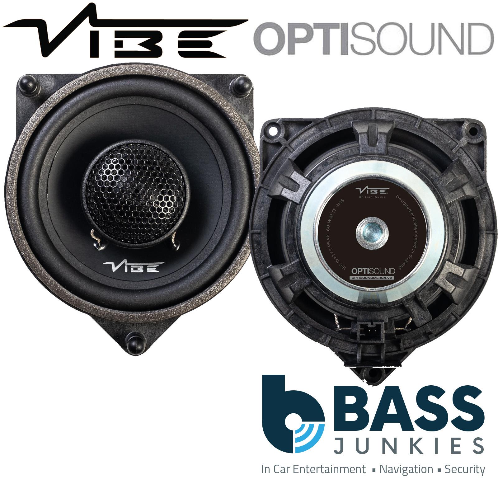 Vibe OPTISOUNDMERC4-V2 - Mercedes C,E,S Class GLC 360 Watts 2 Way Plug & Play Front or Rear Door Car Speakers