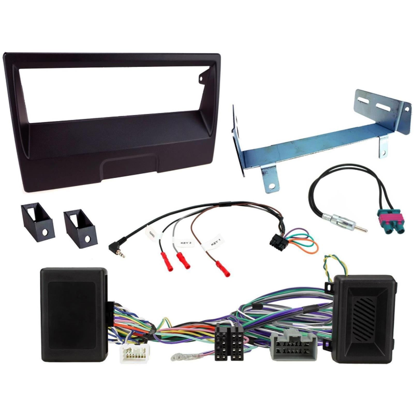 Single Din Stereo Fitting Kit + Steering Controls to fit Volvo V50 2004-12