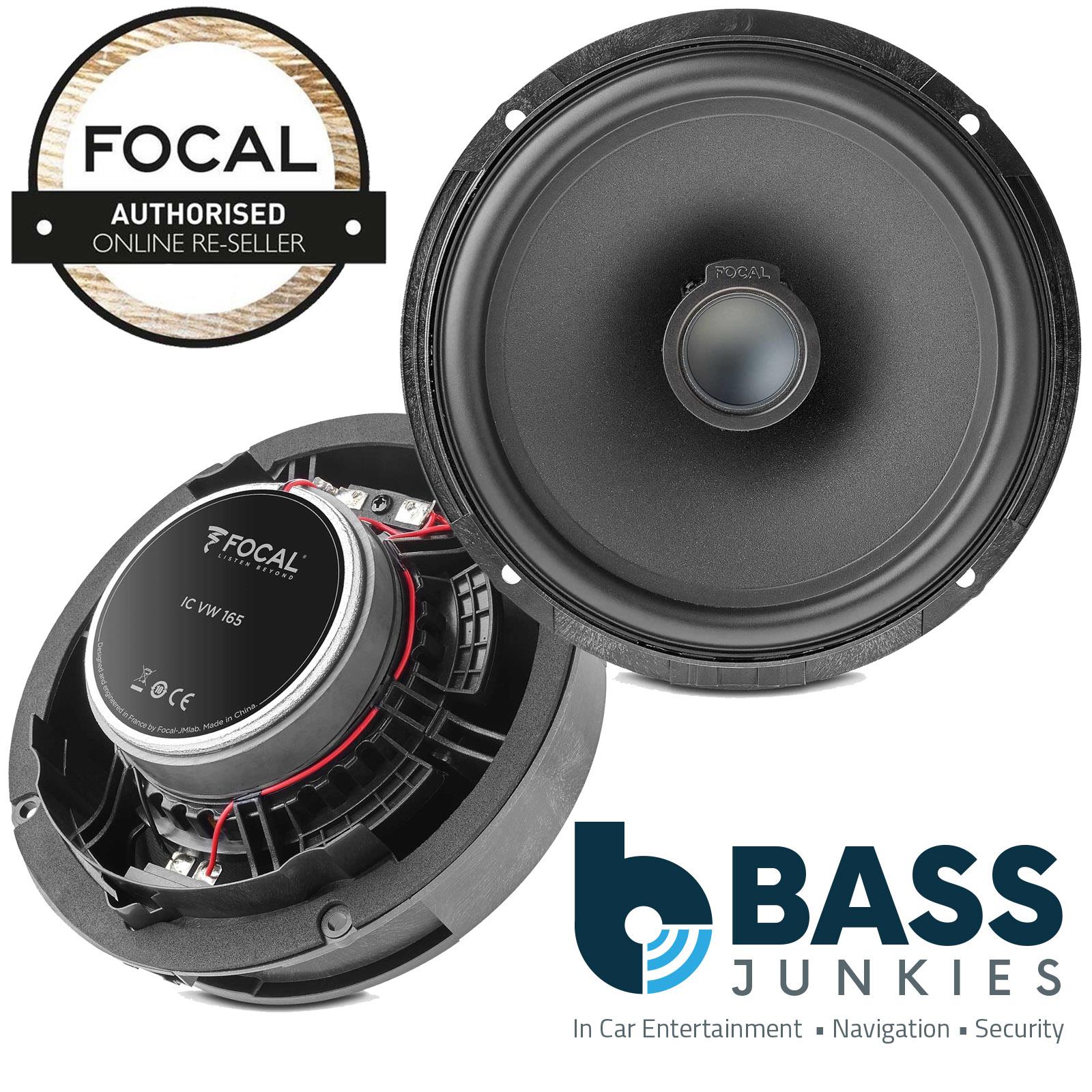 Focal ICVW165 6.5" 240 Watts Coaxial Rear Car Speakers For Volkswagen Golf 5 2003-2008