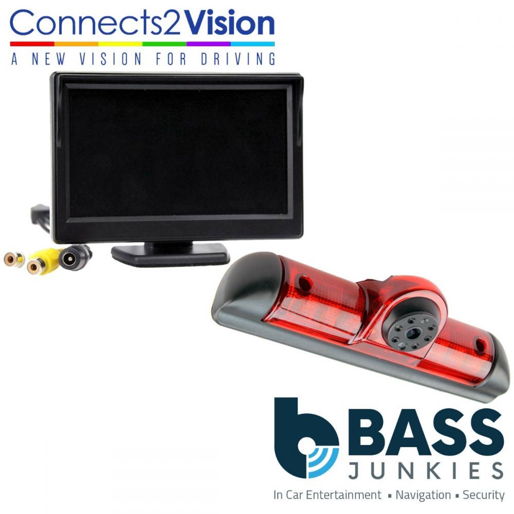 Connects2 CAM-Ft1 - Fiat Ducato 2015 Onwards Rear View Brake Light Reversing Camera & 5" Screen Kit
