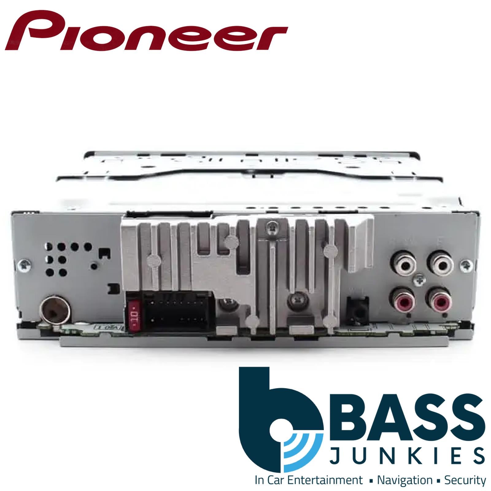 Pioneer DEH-S220UI Car Stereo Radio CD MP3/WMA/WAV/AAC | Compatable with Android | Made for Apple Iphone | MIXTRAX | Front USB | Front Aux In | 2 RCA Preouts | 4x50W | RGB Multicolour Illumination