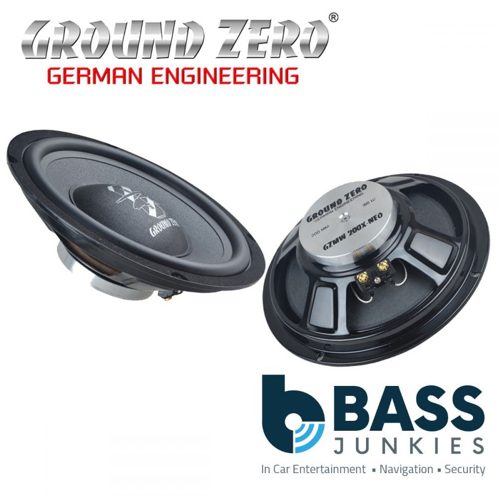 Ground Zero GZMW 200X-NEO - 20 cm / 8" Mid Kickwoofer - 4 Ohm - 160 W