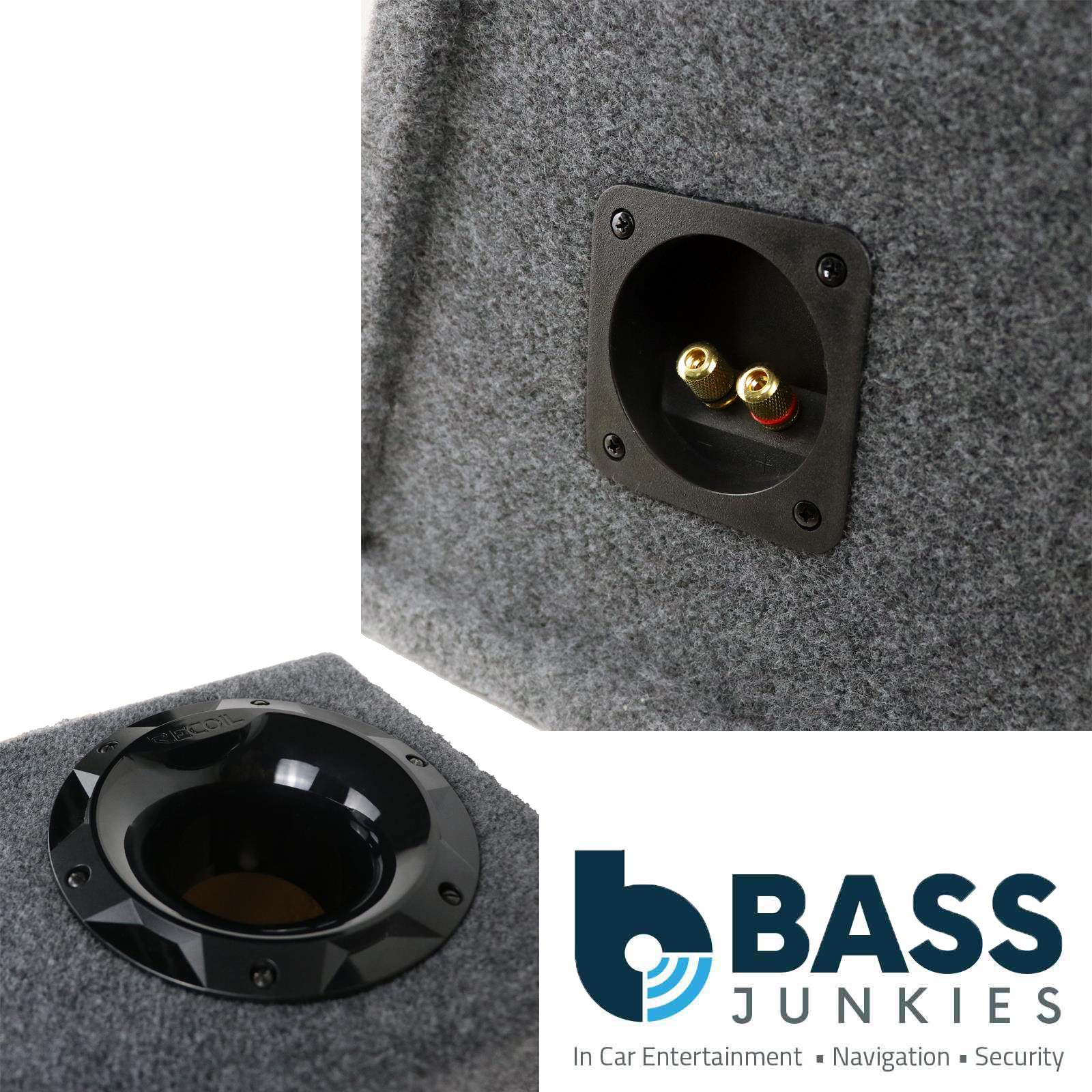 Recoil SUB12PG - Single 30cm 12" Inch Ported Grey Carpet Car Subwoofer Bass Box