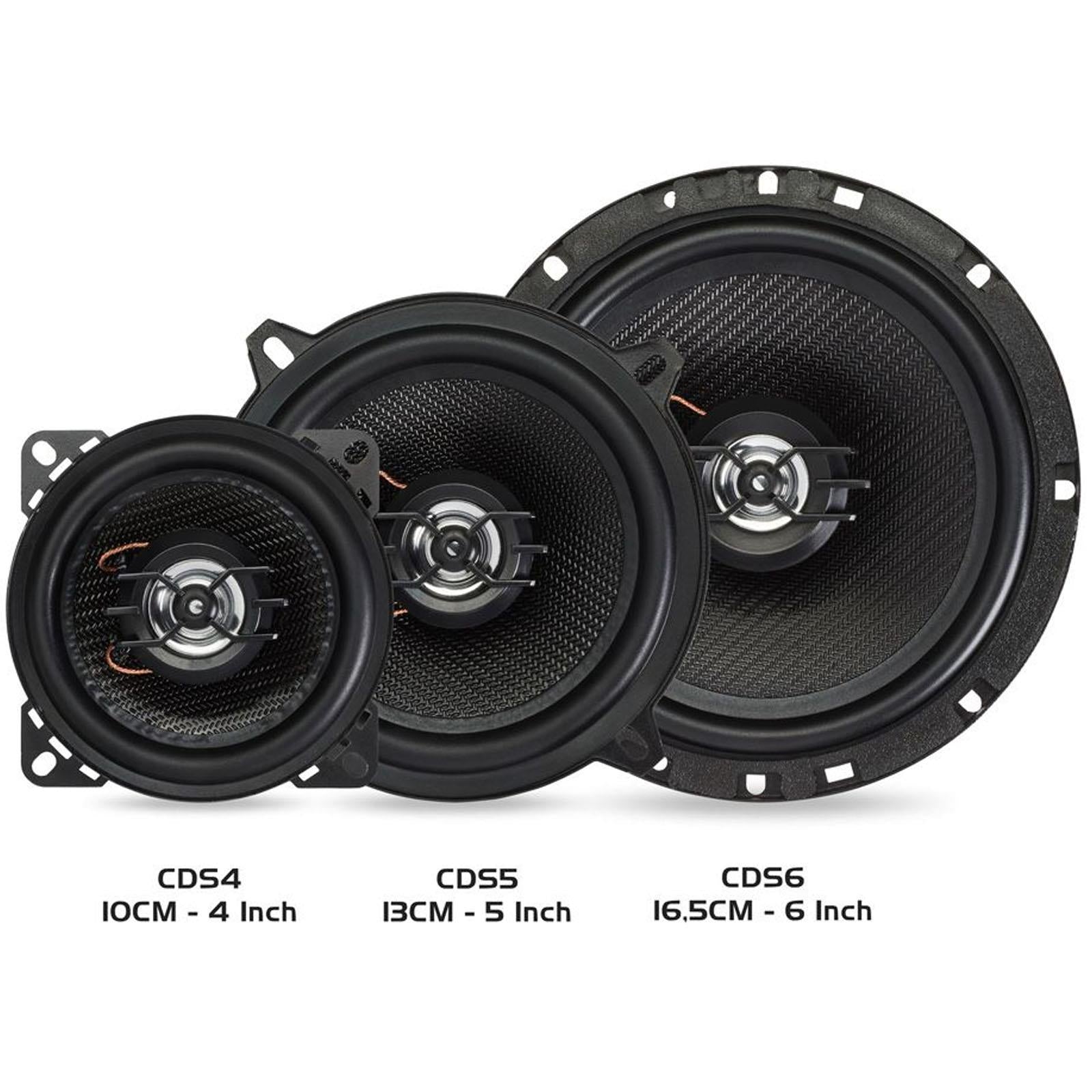 Caliber CDS6G - 6.5" 240 Watts 3-Way Coaxial Car Speakers with Grilles