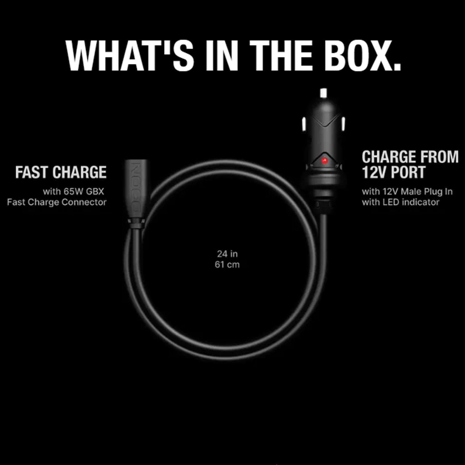 NOCO GBC011 - 65W USB-C Vehicle Charger for Boost X Jump Starters 12V