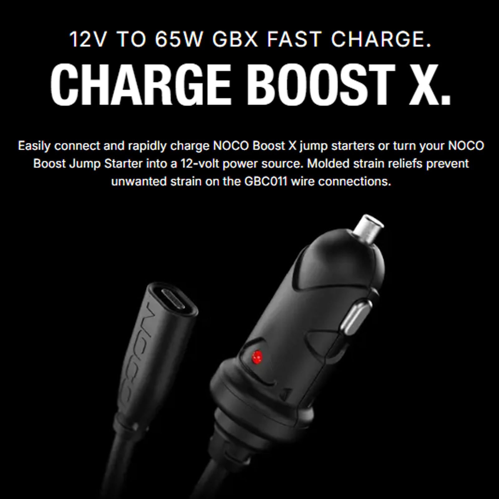 NOCO GBC011 - 65W USB-C Vehicle Charger for Boost X Jump Starters 12V