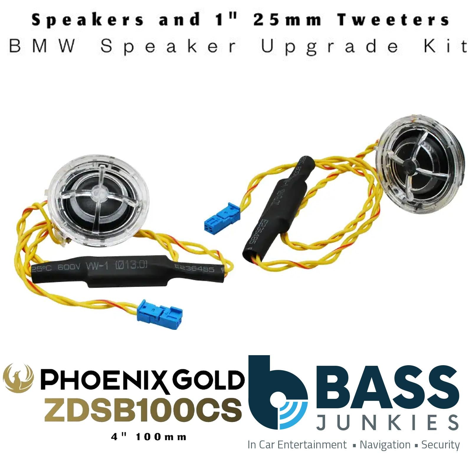 Phoenix Gold - BMW 1-Series F20, F21, F40 2011 On Front Door Car Speaker Upgrade Kit Pair