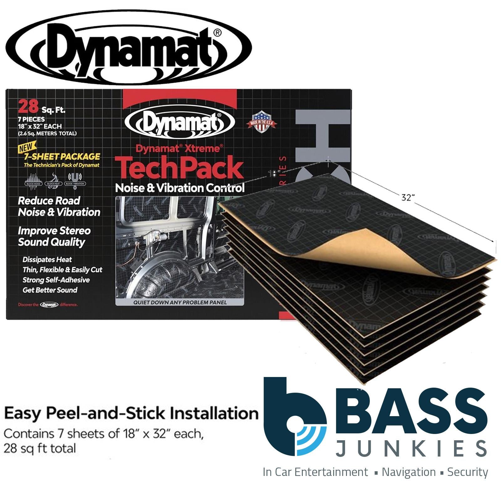 Dynamat Xtreme TECH PACK - Car & Van Sound Deadening Material 7pcs 28sqft