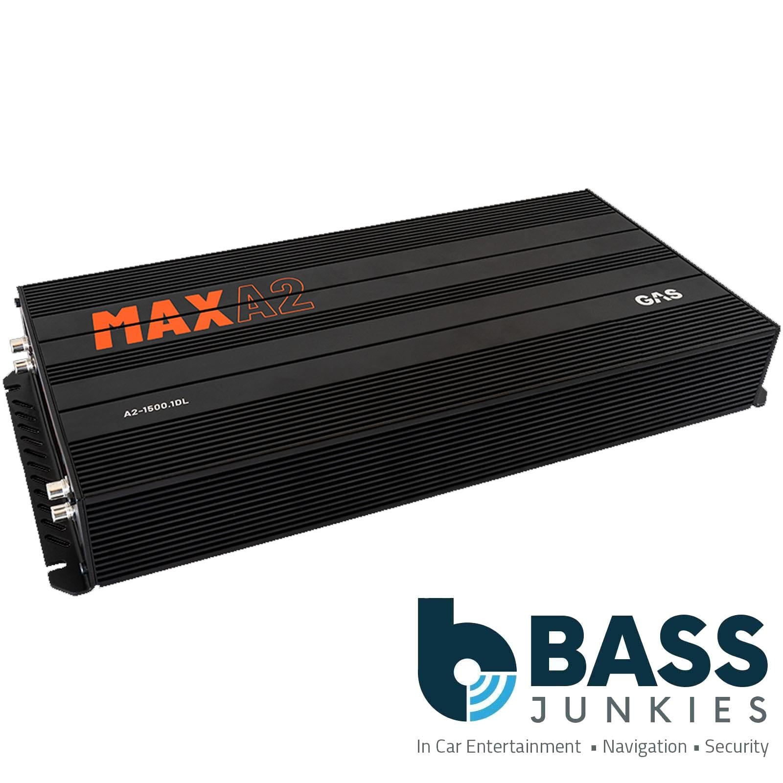 GAS MAX A2-1500.1DL - Max Series 1500 Watts Max Bass Mono Car Amp Amplifier