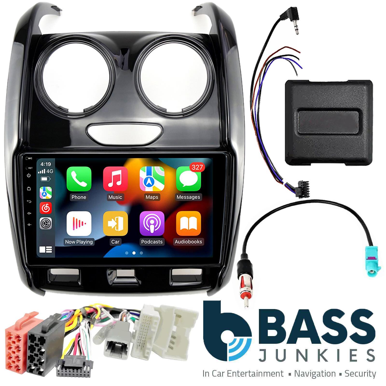 UPGRADED 9" CarPlay Android Car Stereo Kit For Renault Duster Black 2018 Onwards