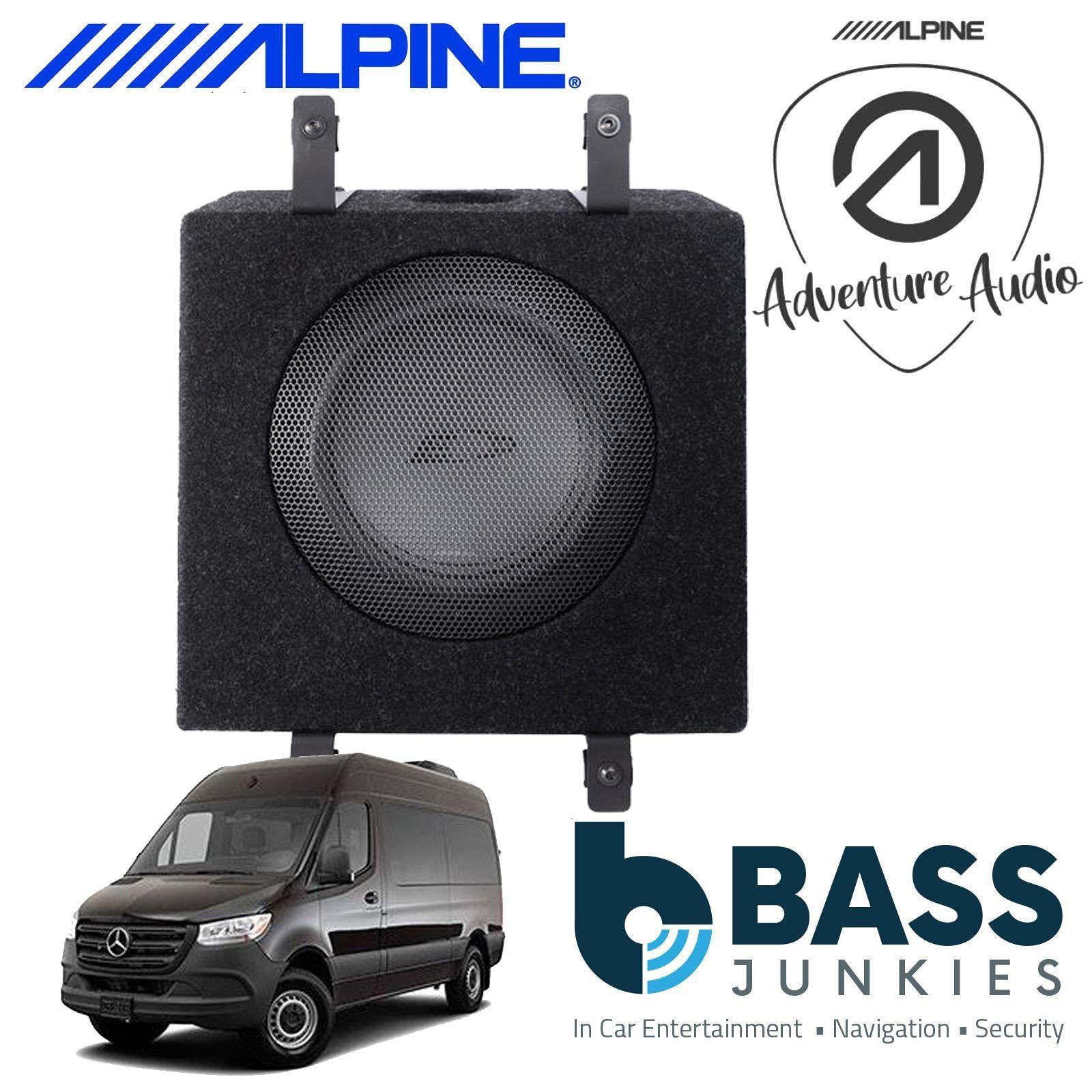 Alpine SWC-W84S907 - Mercedes Sprinter W907/W910 8" 20cm Under Seat Car Bass Box Enclosure