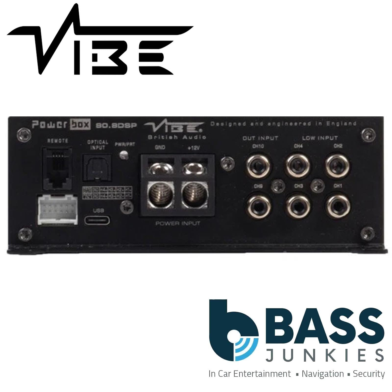 Vibe POWERBOX80.8-10DSP-V3 - 1440 Watts 50Hz 8 Channel DSP Car Amplifier
