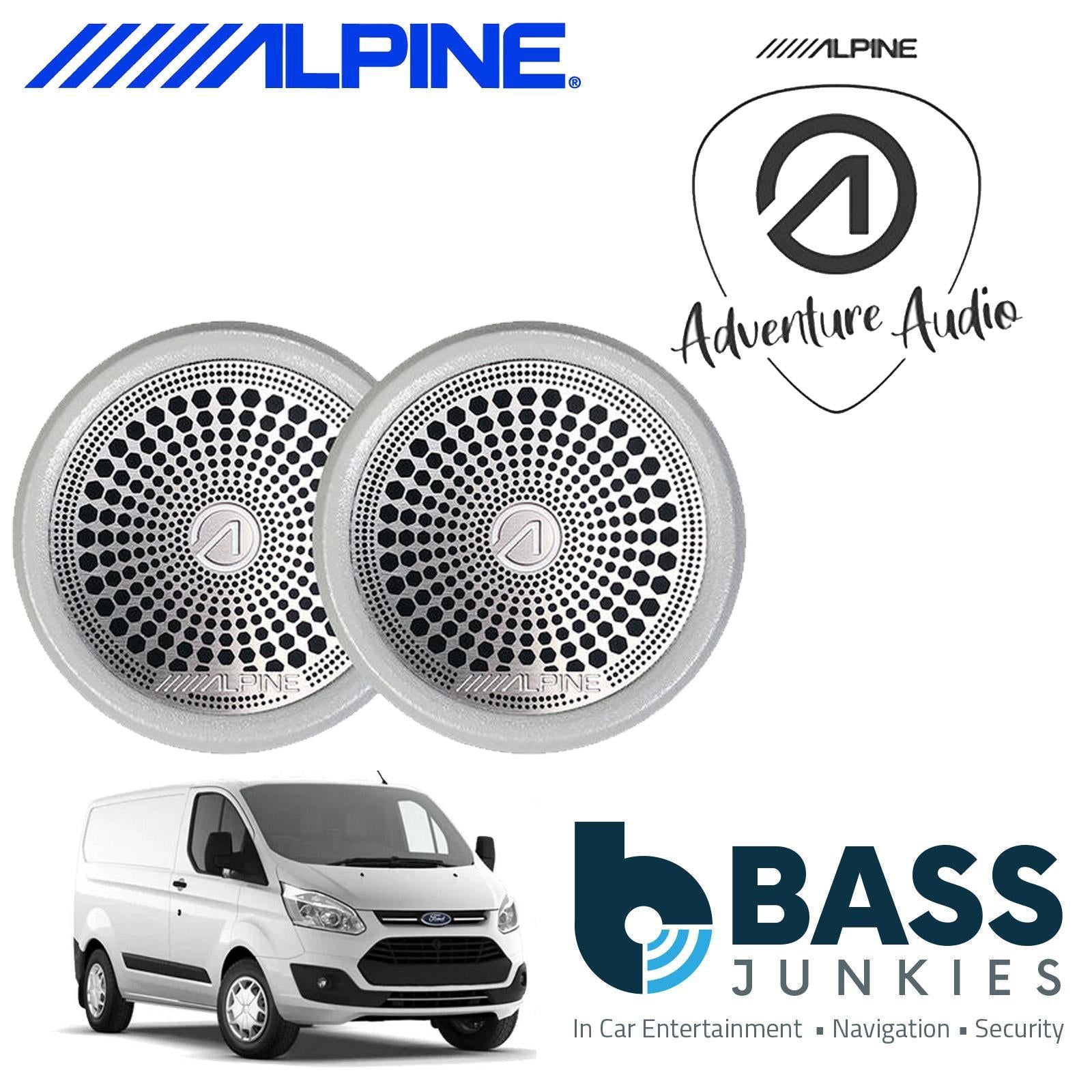 Alpine SPC-106TRA7-2 - 6.5" Component Car Speakers for Ford Transit Custom 7 2014 Onwards