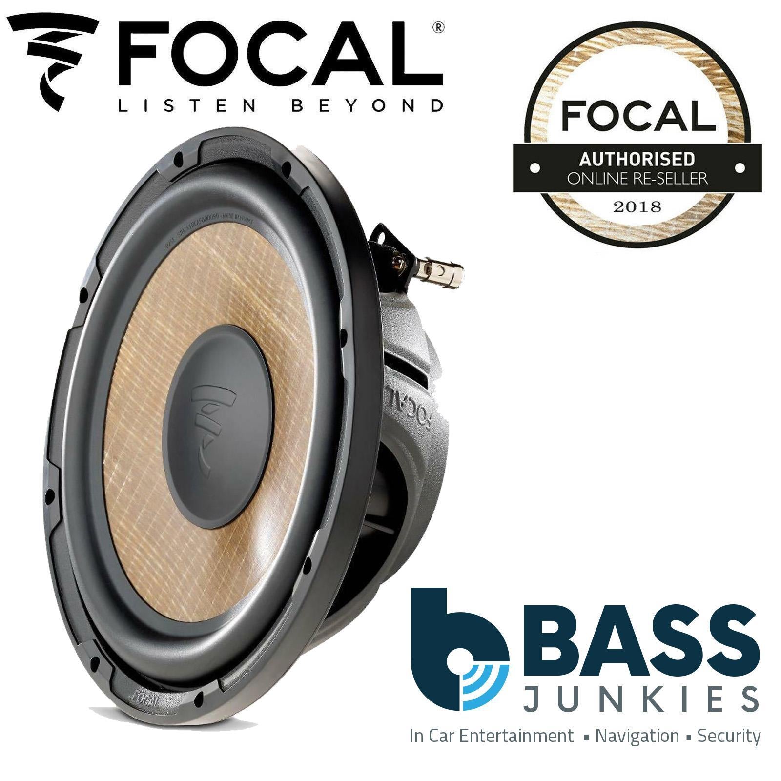 Focal P25FSE - 10" 25cm 560 Watts 280 RMS 4 Ohm Flax Cone Slim Shallow Subwoofer