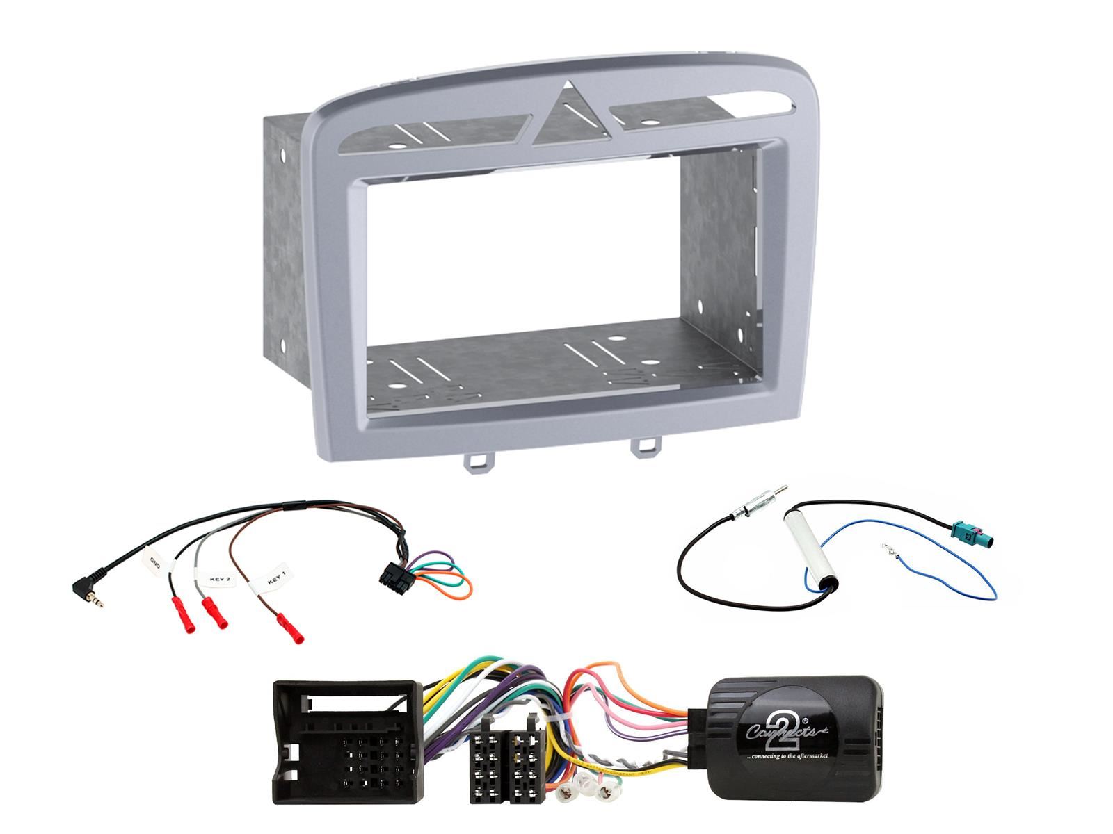 SONY XAV-1550D DAB+ Smart Bluetooth Car Radio + Stereo fitting kit + Steering Wheel Controls Loom for Peugeot 308 2007-2013